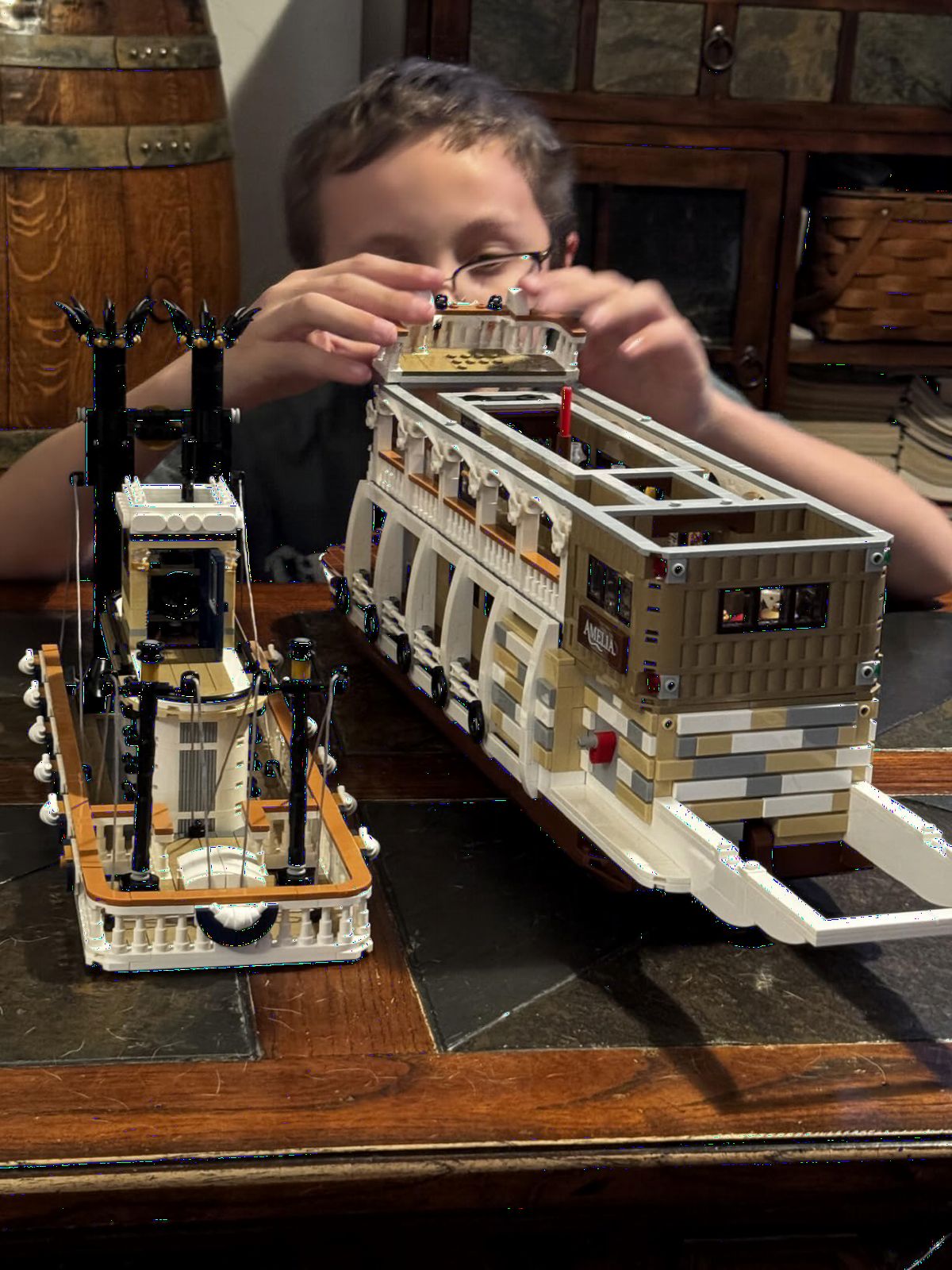 LEGO Ideas River Steamboat Building Set - Room Decor for Men and Women - Boat Model Building Kit for Adults, Ages 18+ - Arts & Crafts Display for Bedroom or Office - Gift Idea for Birthdays - 21356 customer photo 2