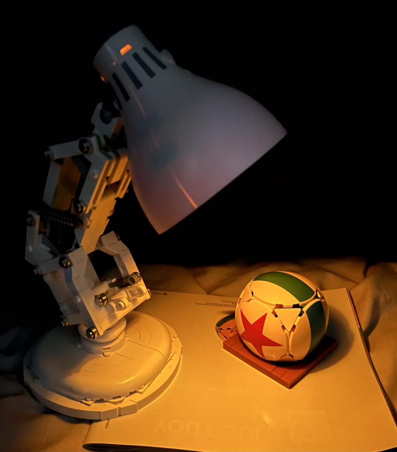 LEGO Ideas Disney Pixar Luxo Jr. - Room Decor and Building Set for Adults - Office and Desk Decor for Women and Men, Ages 18+ - Brick-Built Lamp DIY Kit - Collectible Gift Idea for Movie Fans - 21357 customer photo 2