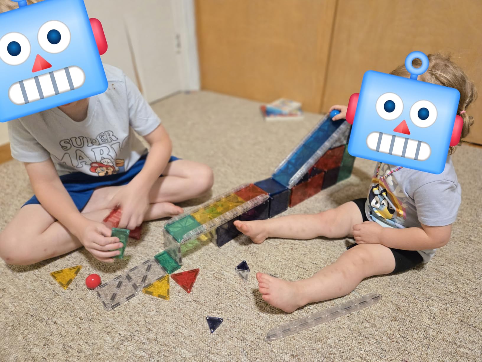 MAGNA-TILES Rail Racers Deluxe 90-Piece Magnetic Construction Set, The Original Magnetic Building Brand customer photo 1
