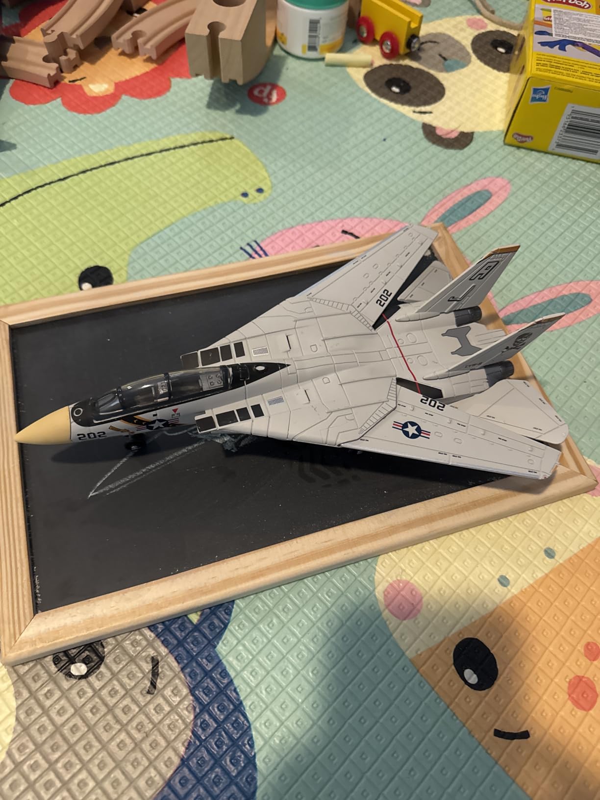 SEBUNAS 1:72 F-14 Tomcat 3D Quick Build Model Kit Fighter Jet Aircraft | Precision DIY Military Aircraft Building Kit for Adults, Collectible Display Aviation Hobby, STEM Engineering Gift customer photo 2