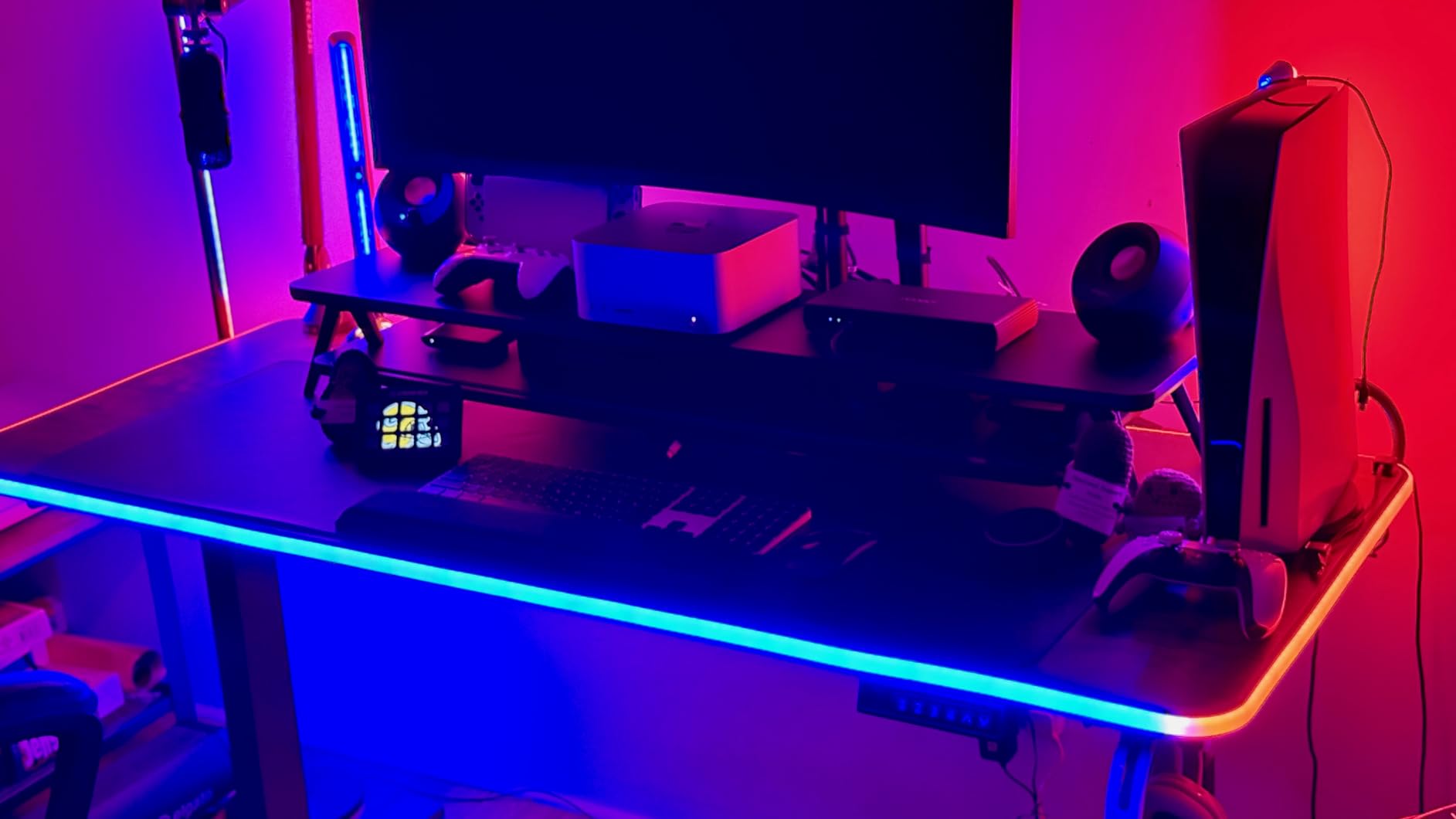 Govee Gaming Light Bars Pro, 16-Inch Smart RGBIC Wi-Fi LED Game Lights | Upgraded, RGBIC Illumination, Triple-Sided, Music Sync & 60+ Scene Modes, Works with Alexa & Google Home, Gaming Room Decor customer photo 2