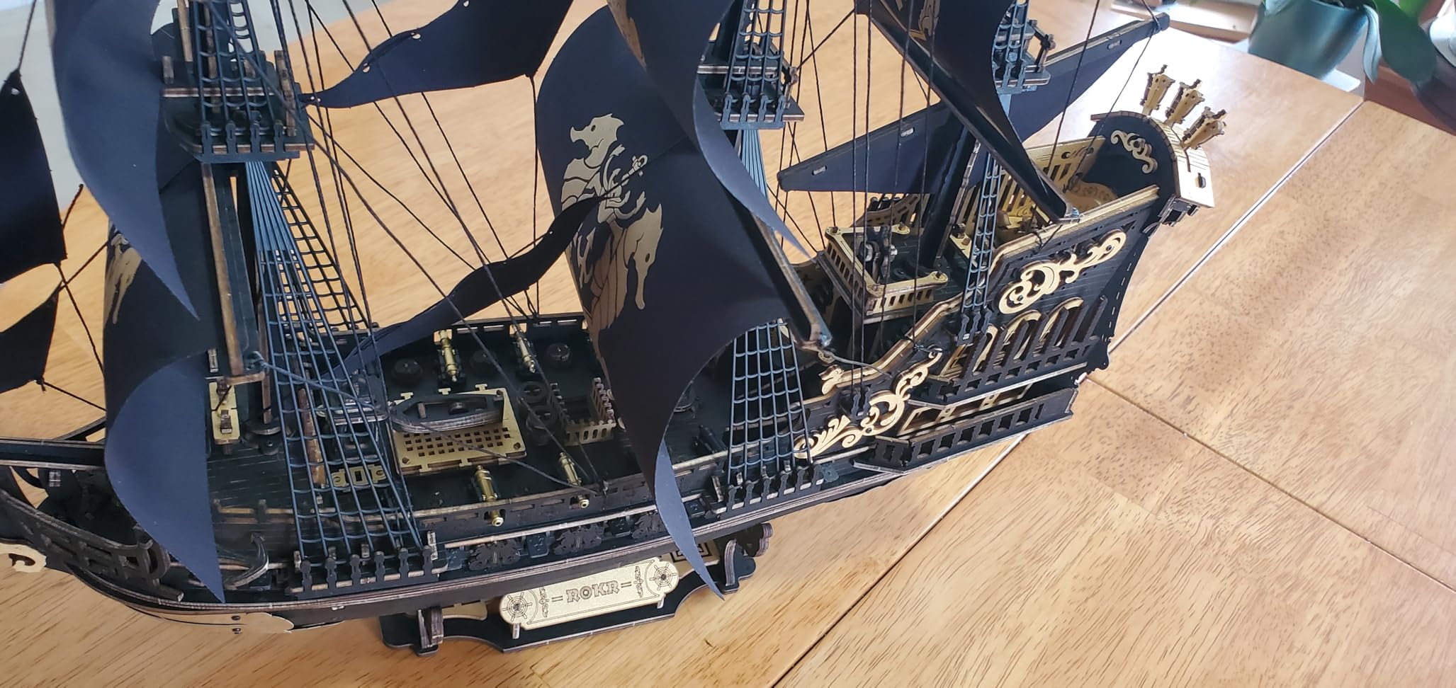 ROKR 3D Wooden Puzzles, Seahorse Barque Model kit, Ideal Gift for Adults & Teen customer photo 2