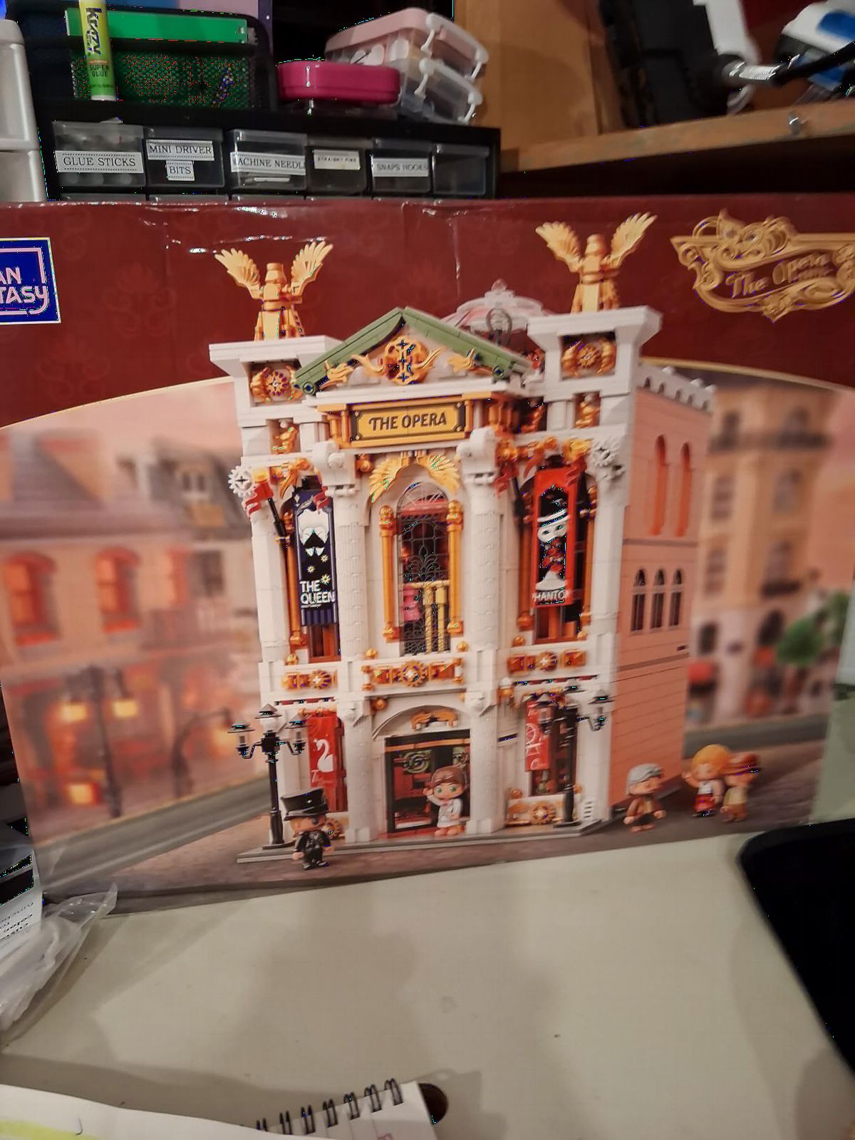 PANTASY Vintage European Grand Theater Building Set for Adults | Modular Architecture Model with Crystal Chandelier, Transparent Dome & Expandable Street Scene, Collectible Home Décor Gift customer photo 1