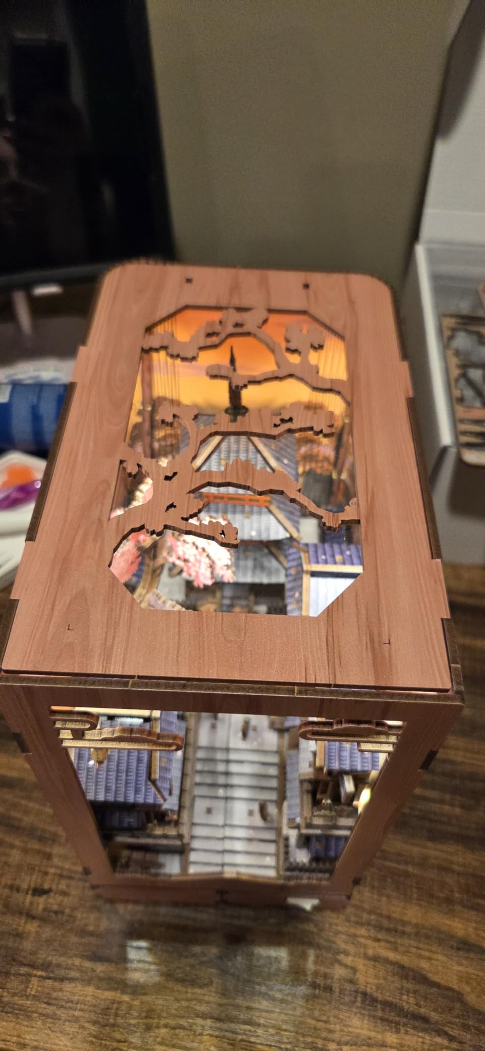 Japanese Book Nook Kit - DIY Miniature House Kit (Morita-Ya Ramen) | 3D Wooden Puzzles for Adults Booknook Japan Noodle Shop Bookshelf Diorama Gifts for Women customer photo 1