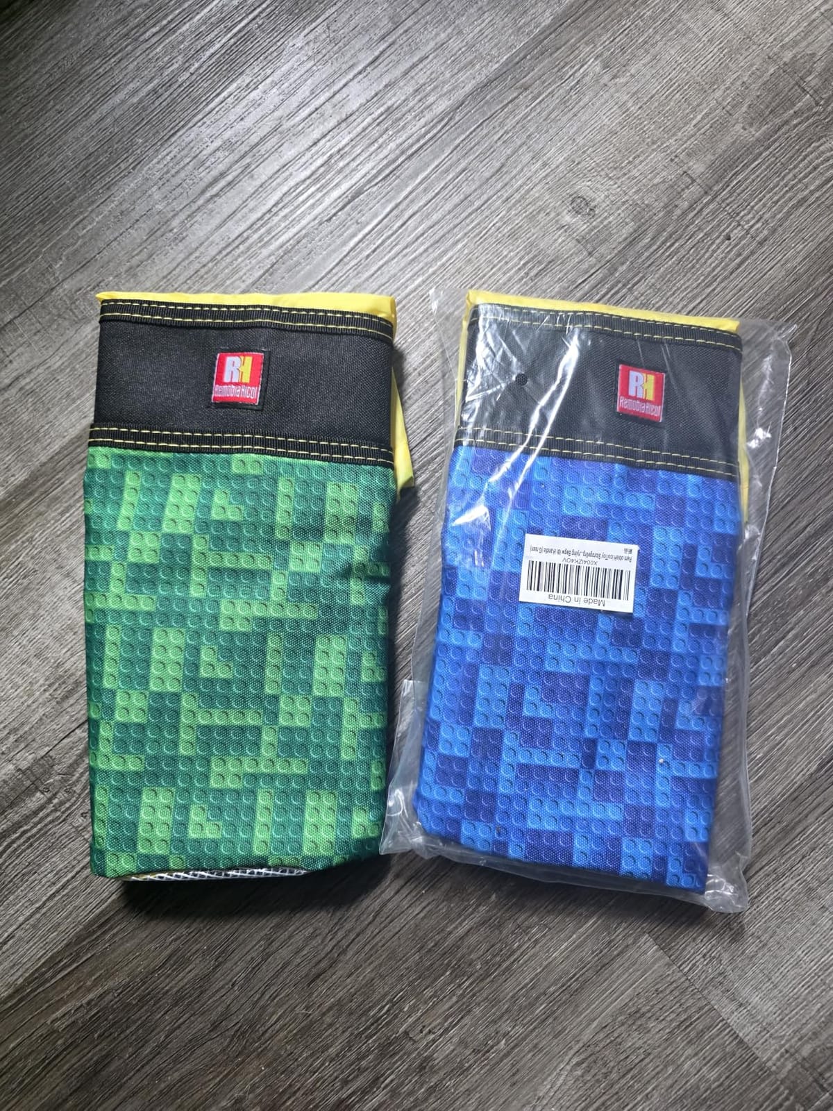 5 PCS Toys Storage Bags for Kids, Travel Organizer Pouch Case for Toy Bricks, Puzzles, Building Blocks, Waterproof Colorful Print Design with Handle (Transparent, Zippered) customer photo 1