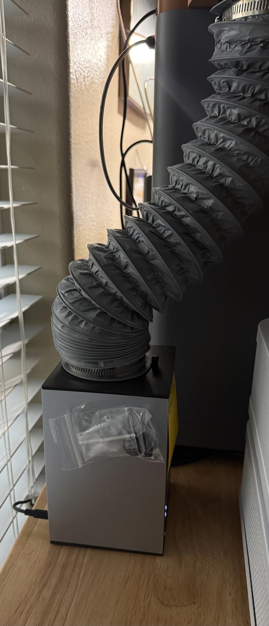 Ventilation System for Bambu Lab A1 & A1 Mini Enclosure, Works with Bambu Lab P2S/P1S/H2D, Fume & Odor Extractor for 3D Printers, 5-Stage Filtration, Activated Carbon + HEPA Filter, 3 Speeds, V1 customer photo 2