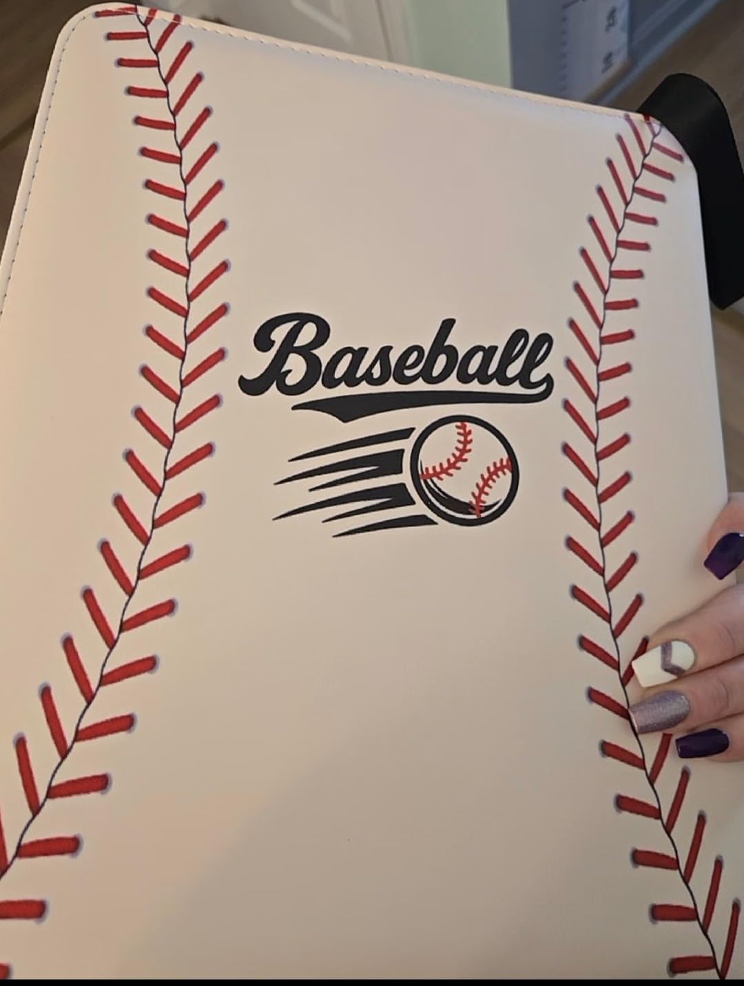 Portable 9-Pocket Trading Card Binder, Holds 1080 Cards | 60 Removable Double-Sided Sleeves, Baseball Card Binder Card Storage Organizer Album for Boys, Girls, Sports & Game Cards customer photo 1