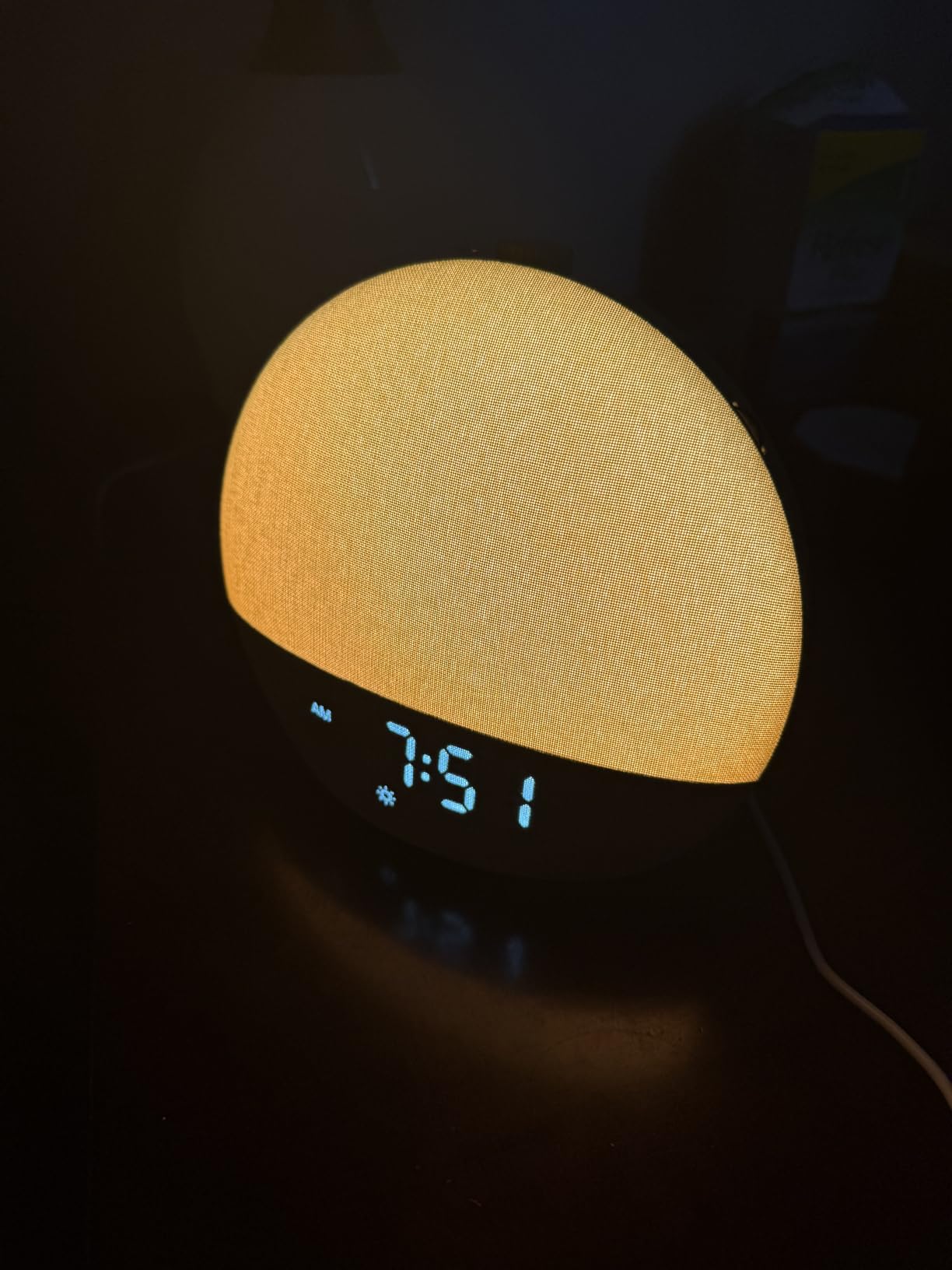 Sunrise Alarm Clock with Sound Machine - Natural Wake-Up Gradual Light | Easy to use & Dual Alarms, 30 Sleep Soothing Sounds for Adults Kids, 1-20 Dimming Levels with Bluetooth Speaker for Bedroom customer photo 1