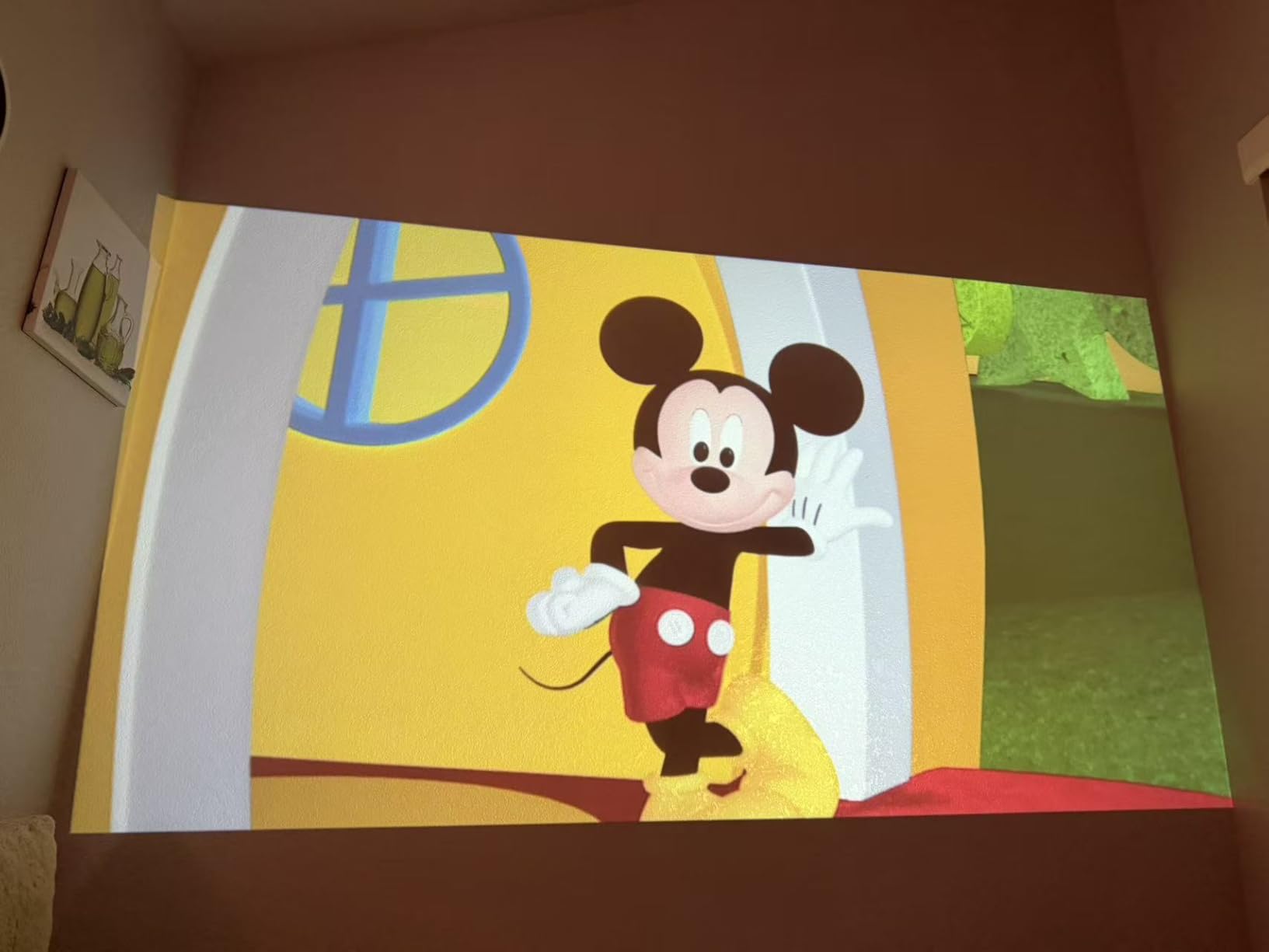 Mini Projector with Wifi and Bluetooth, Built-in Apps,Movie Projector customer photo 2