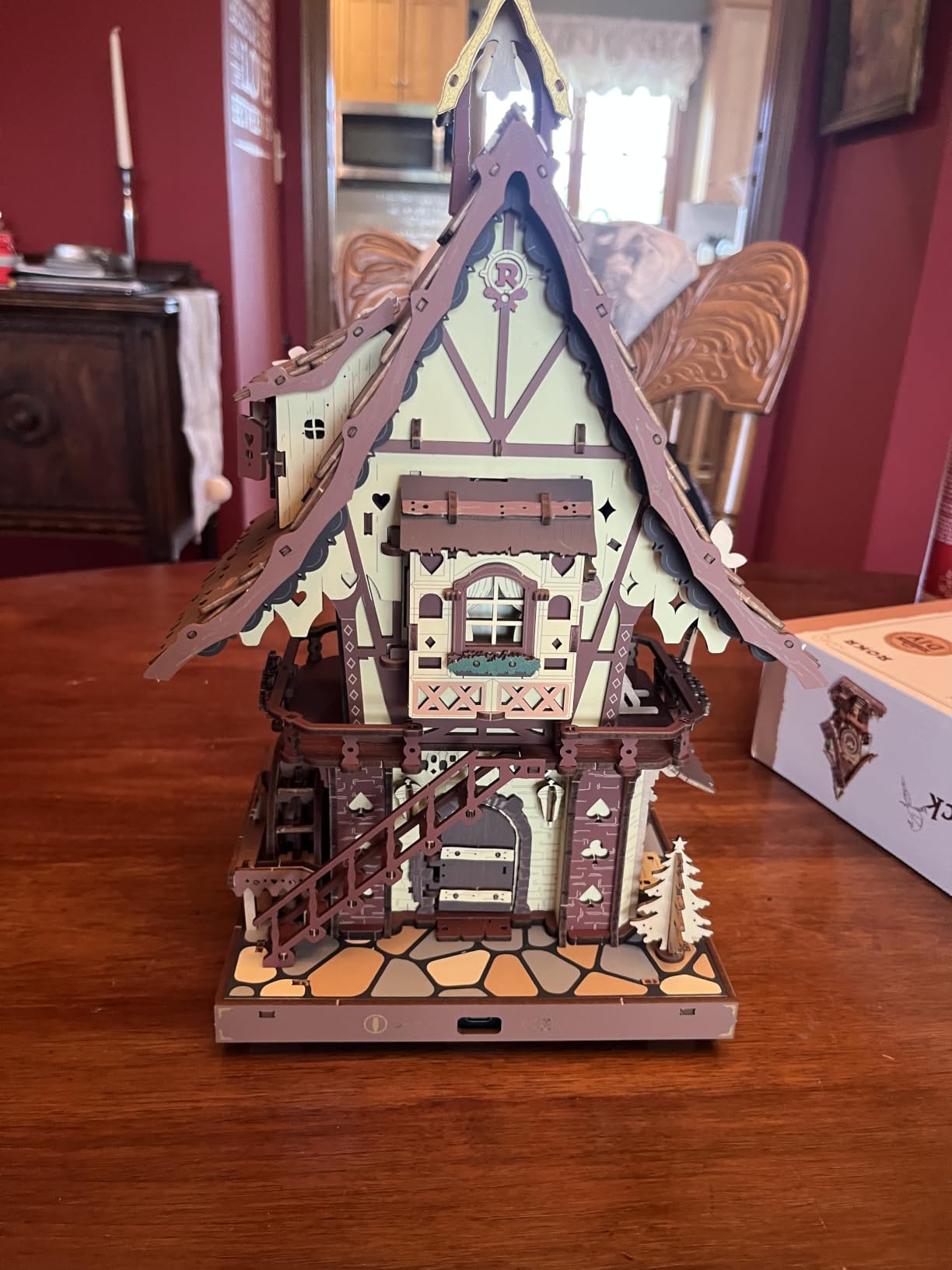 ROKR 3D Wooden Puzzles for Adults, Cuckoo Clock Model Kit, Room Home Decor DIY Watch Making Kit Functional Mechanical Building Toys, Hobbies Birthday Christmas Day Gifts for Men Women 14+ customer photo 1