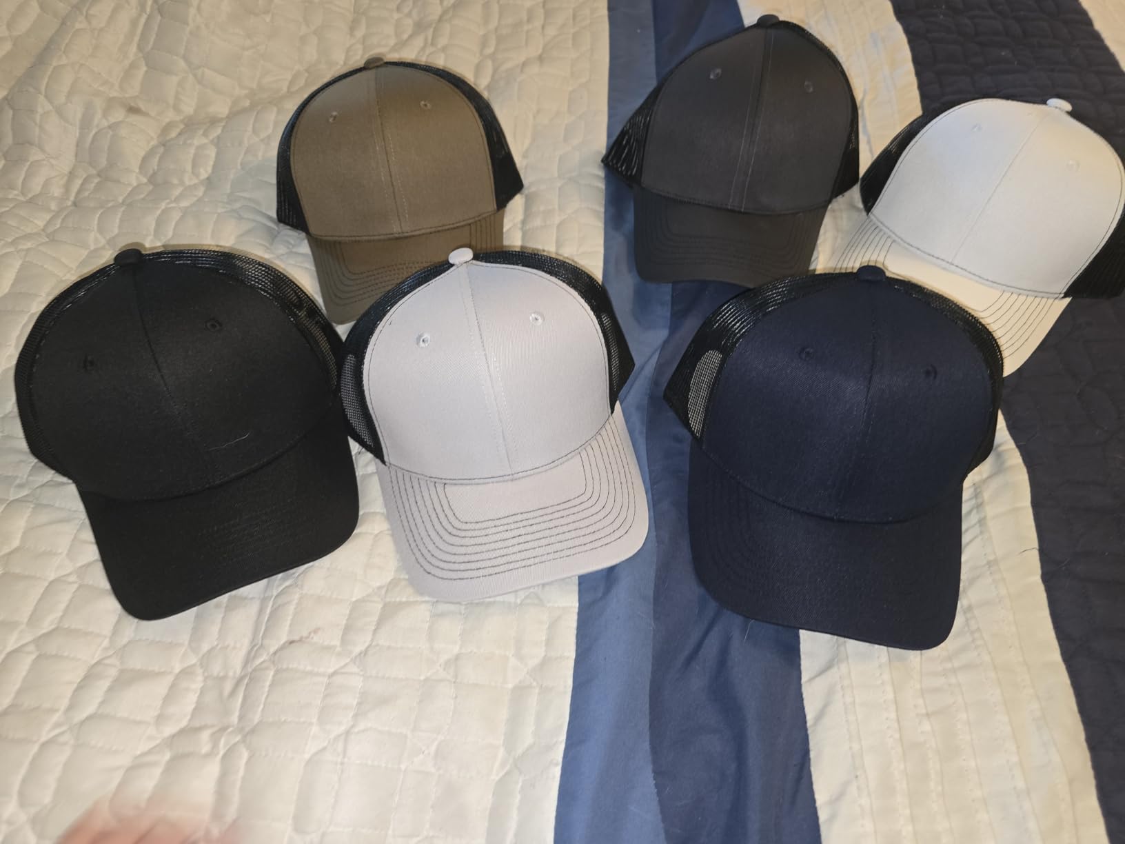 6Pack Unisex Vintage Washed Cotton Baseball Cap Soft Unconstructed Plain Blank Adjustable Size Dad Hat customer photo 1