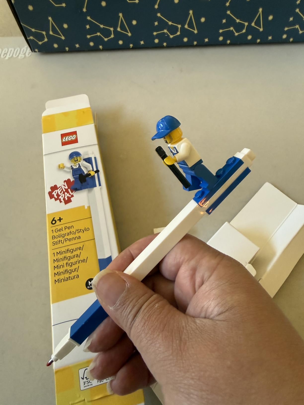 LEGO Pen Pal Gel Pen with Minifigure - Blue (53702) customer photo 2