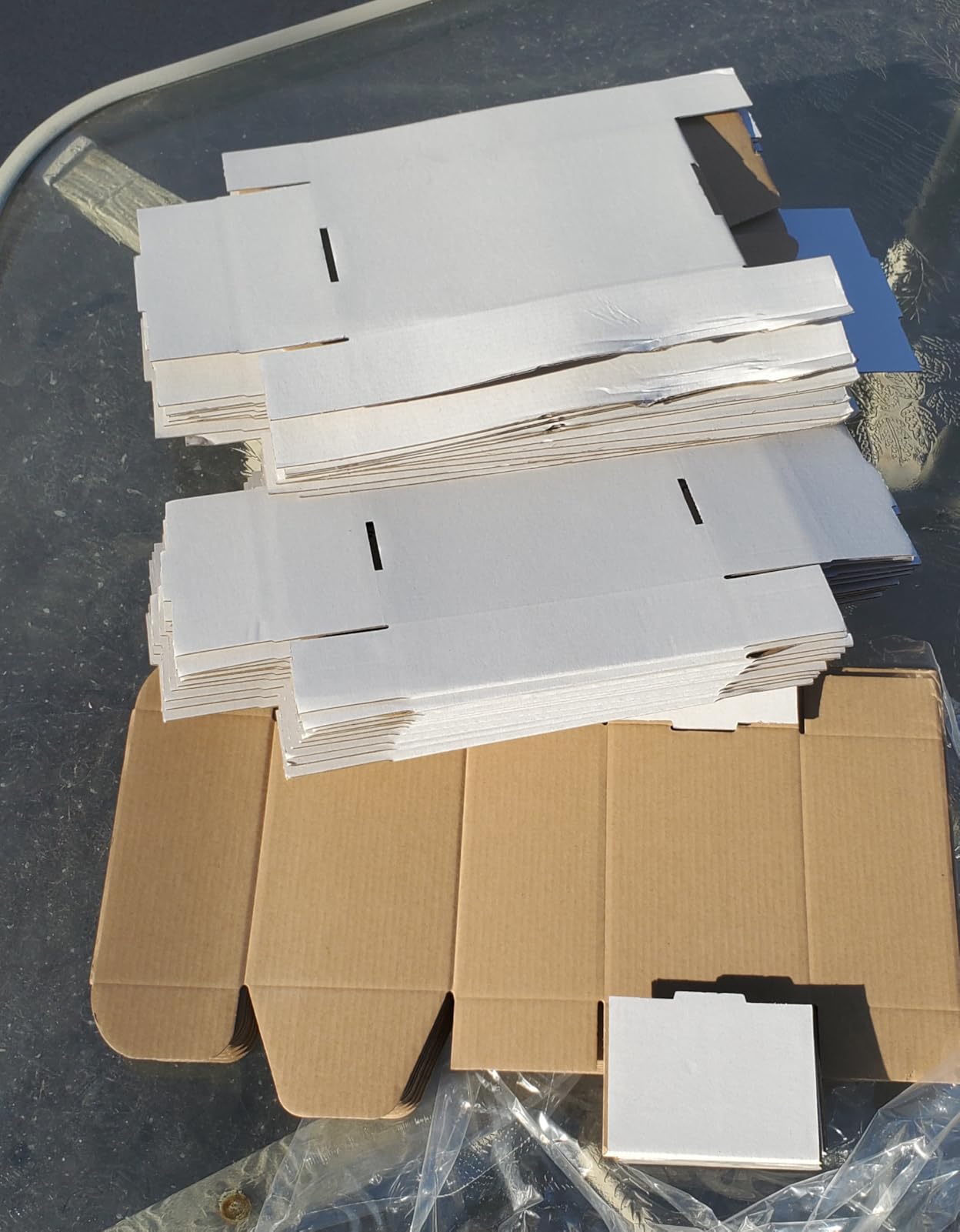 Eupako 30 Pack Small Shipping Boxes Assorted Sizes, 6x4x3, 7x5x2, 9x6x2-10 PCS Each Small Boxes, White Corrugated Box Mailers, Cardboard Boxes for Packaging Small Business, Mailing customer photo 2