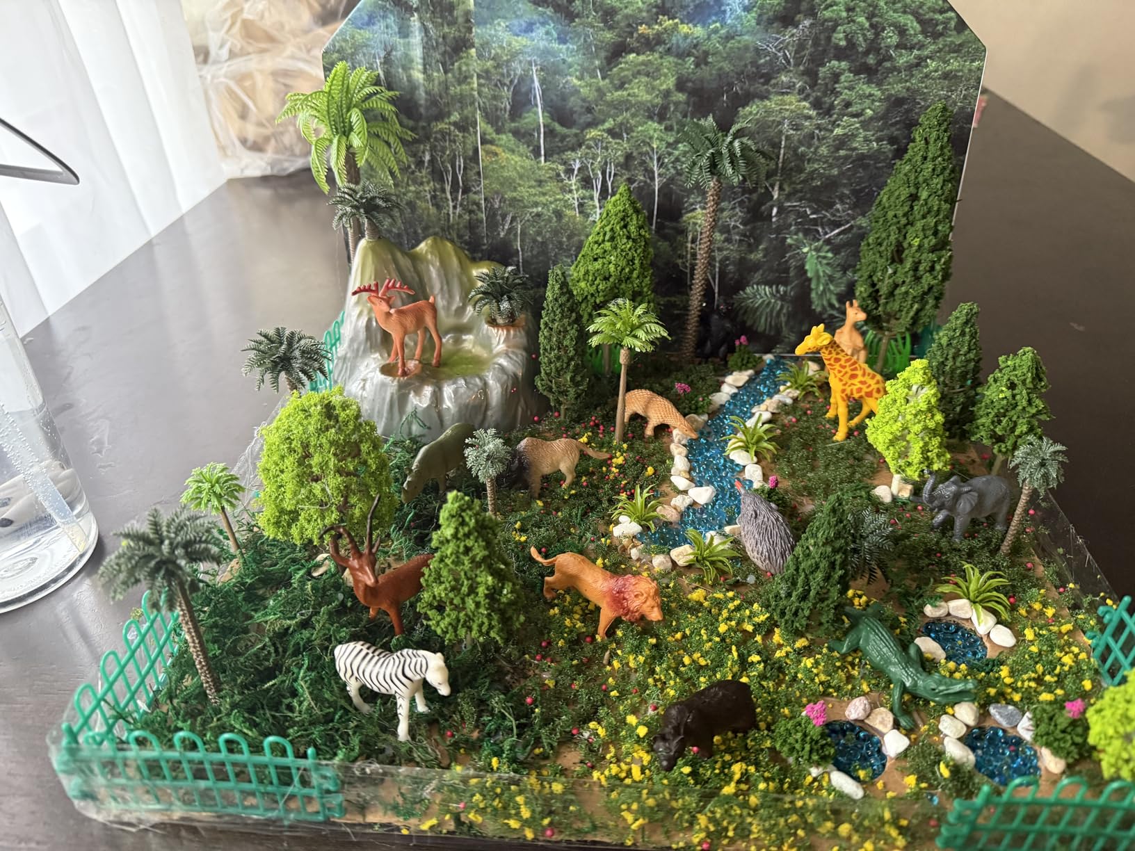 42Pcs Diorama Supplies Kit, Model Trees, Miniature Palm Trees, Architecture Tree, Decorative Sand, Stone, Grass, Moss Stick,Scenery Basing Material Kit for DIY Craft, Model Train Scenery customer photo 2