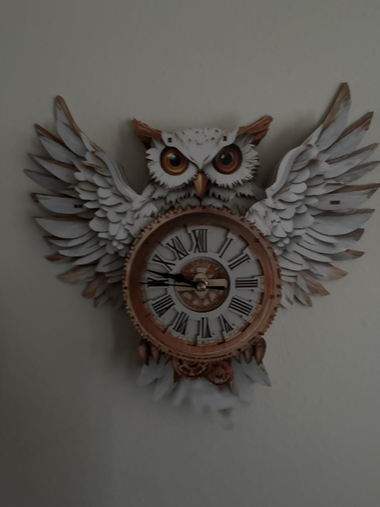 3D Wooden Puzzles for Adults Raven Design Clock Model Kit with Pendulum | Beginner 34 Pieces Raven 3D Wooden Puzzles DIY Crafts for Office Wall Decor Anniversary Birthday Christmas Idea Gift customer photo 2