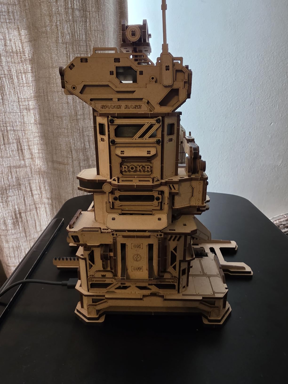 ROKR Space Shuttle 3D Wooden Puzzles for Adults Moving Building Model | Built-in LED, 446pcs Wooden Puzzles, Desk/Home Decor, Engineering Gifts for Adults Men 14+, STEM Project, DIY Hobbies Crafts customer photo 1
