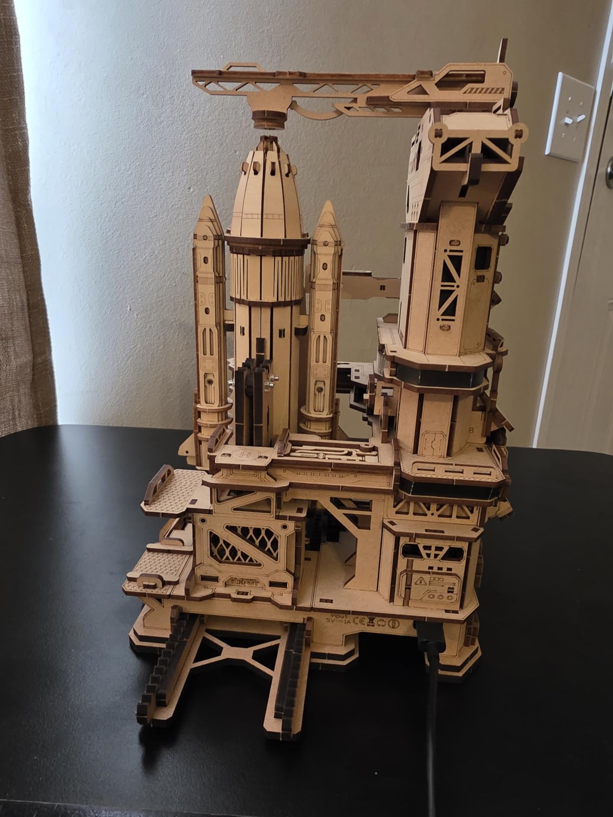 ROKR Space Shuttle 3D Wooden Puzzles for Adults Moving Building Model | Built-in LED, 446pcs Wooden Puzzles, Desk/Home Decor, Engineering Gifts for Adults Men 14+, STEM Project, DIY Hobbies Crafts customer photo 2