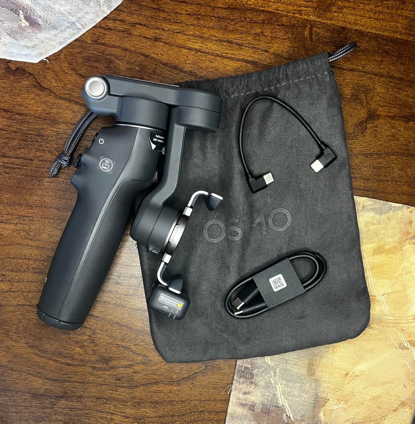 DJI Osmo Mobile 8 Gimbal Stabilizer for Phone, 3-Axis Stabilization | AI Native Tracking with Audio & Lighting, 360 Pan Rotation, Built-in Extension Rod & Tripod, 10h Battery, Extension Rod customer photo 2