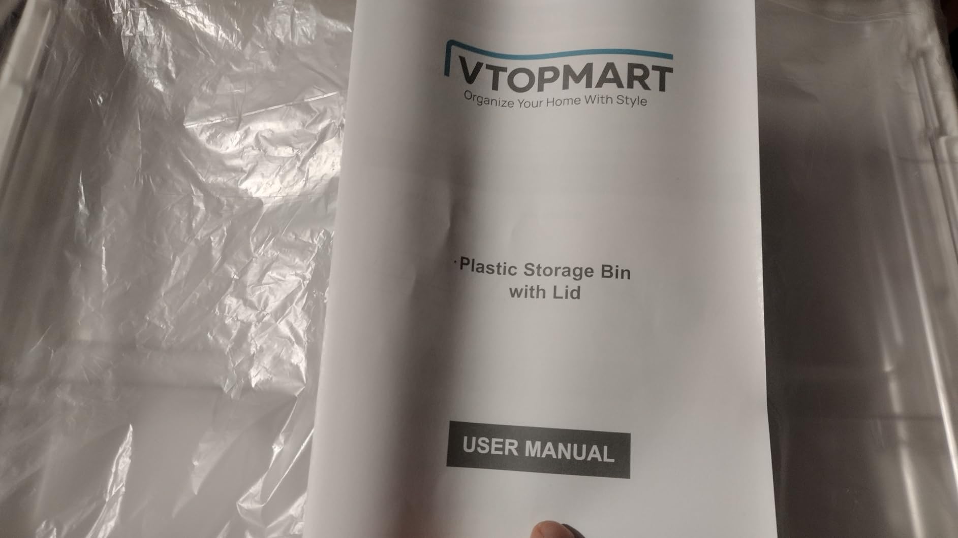 Vtopmart 24 QT Clear Plastic Storage Box with Building Baseplate Lid,1 Pack | Removable Tray for Easy Sorting, Interactive Building Surface, Stores Bricks, Craft Materials, Beads and Sewing Supplies customer photo 2