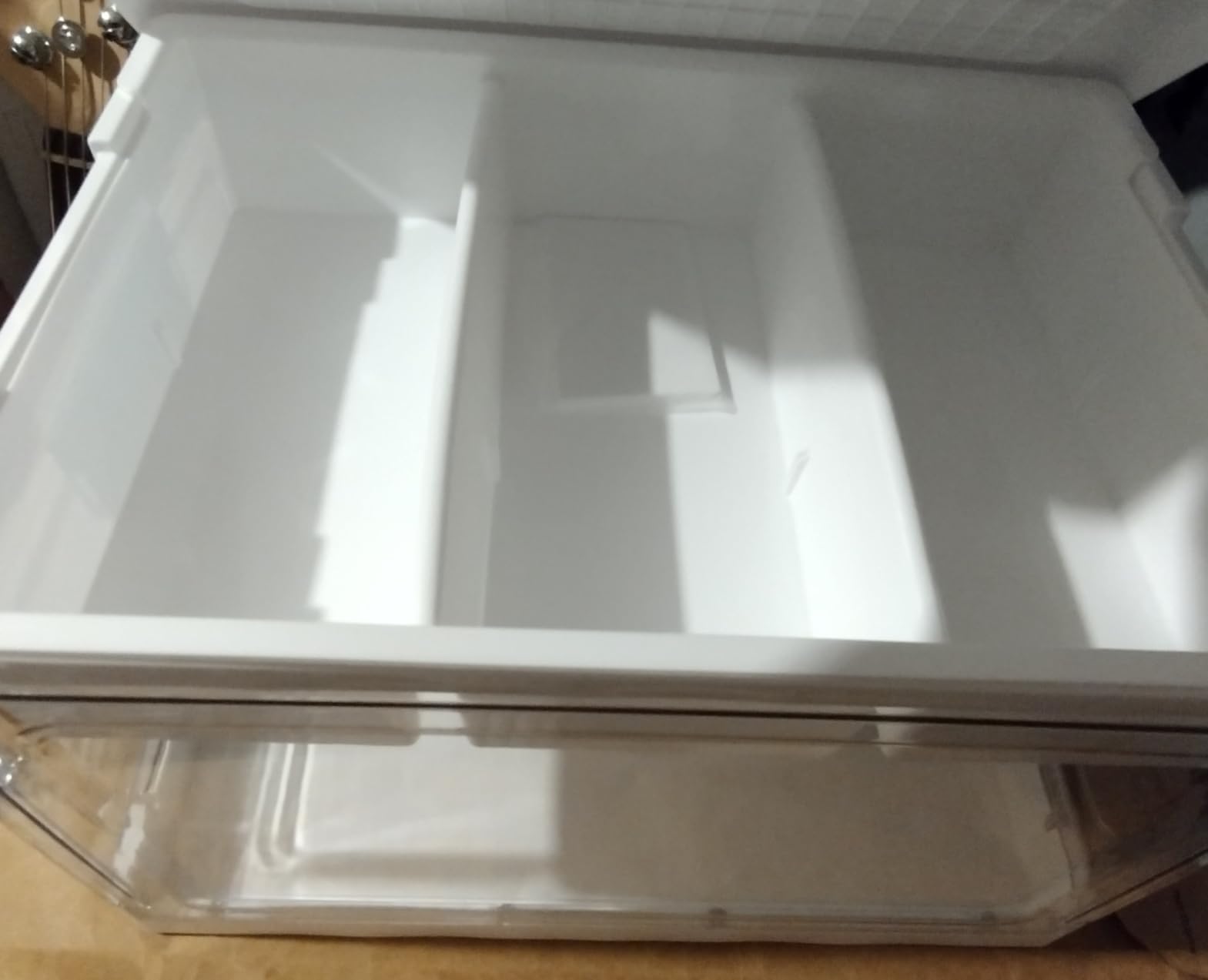 Vtopmart 24 QT Clear Plastic Storage Box with Building Baseplate Lid, 2 Pack | Removable Tray for Easy Sorting, Interactive Building Surface, Stores Bricks, Craft Materials, Beads and Sewing Supplies customer photo 1