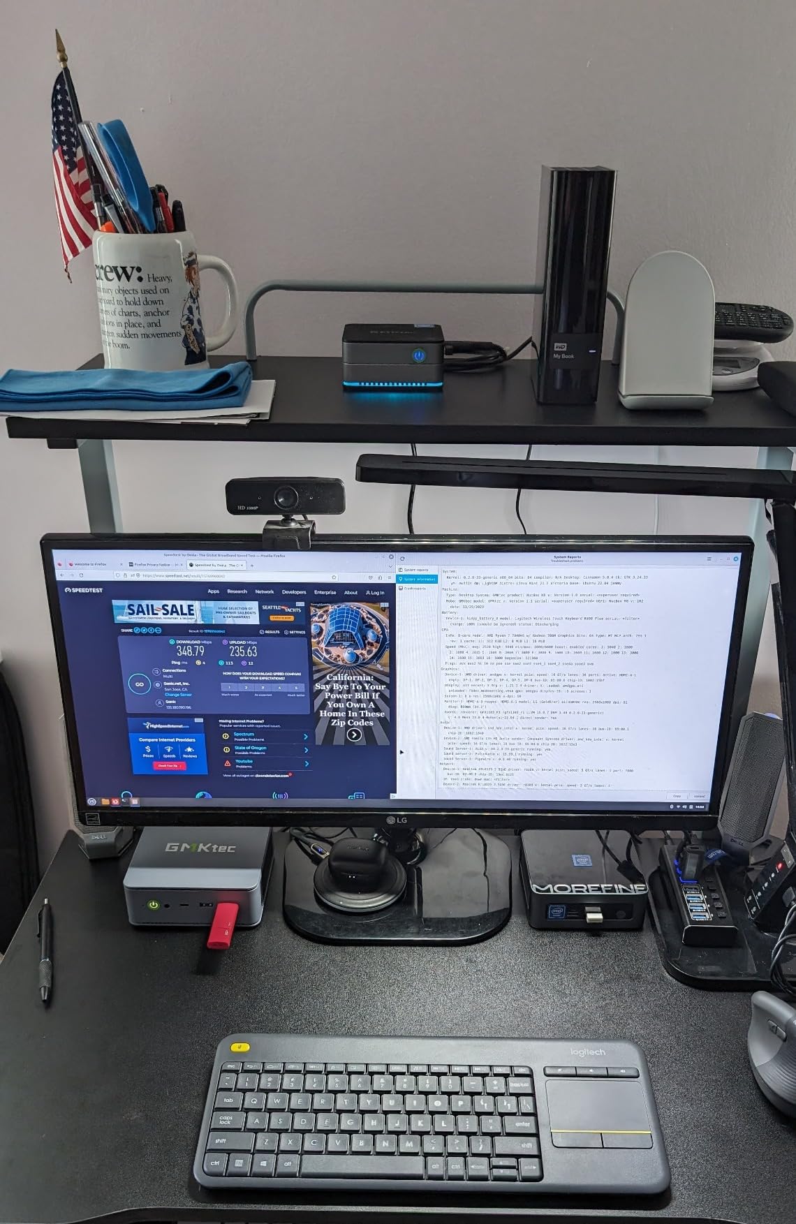 GMKtec M6 Ultra Gaming Mini PC Ryzen 7640HS 32GB RAM DDR5 1TB SSD | Desktop Mini Computers Office Home, Dual NIC LAN 2.5GbE, Triple 4K Display, WiFi 6, USB4, BT5.2, DP, HDMI 2.0 customer photo 2