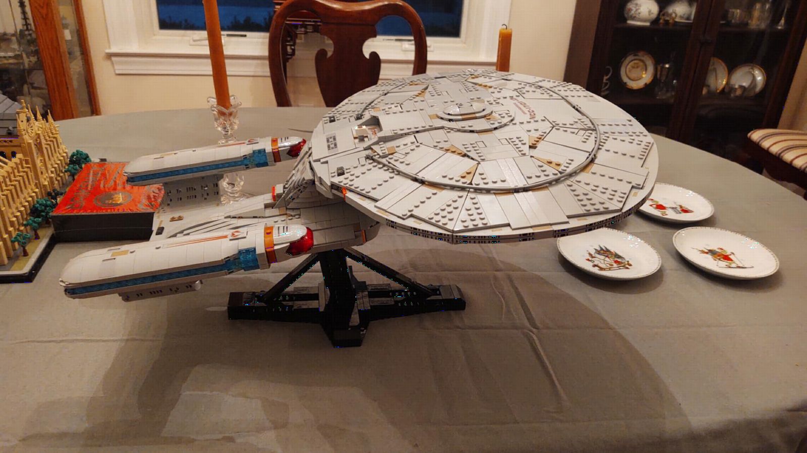 LEGO Icons Star Trek: U.S.S. Enterprise NCC-1701-D Collectible Building Sets for Adults - Room or Office Decor for Men & Women, Ages 18+ - Star Trek Gifts for Fans - 10356 customer photo 2