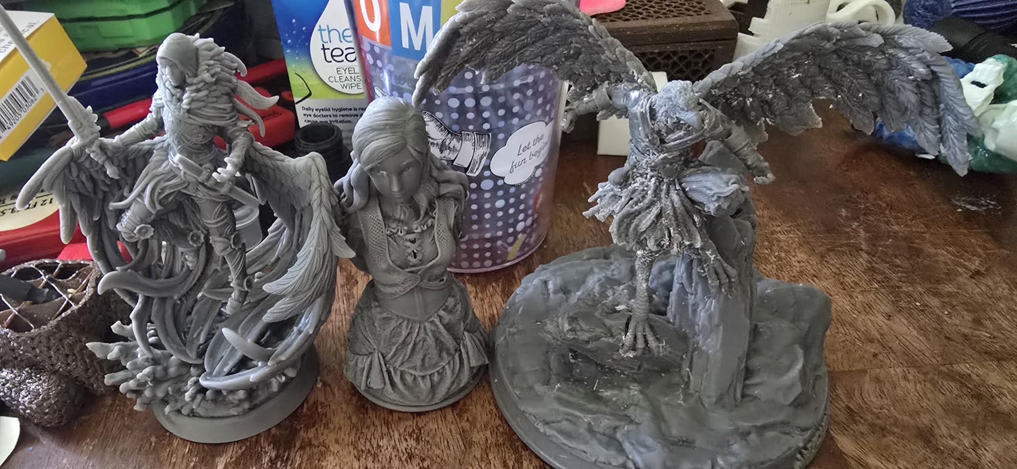 Inslogic 14K High Detail 3D Printer Resin, Smooth Matte Finish with Fine Detail for Miniatures, Low Shrinkage, No Cracking, 405nm UV-Curing Resin for LCD, DLP, SLA 3D Printing (Dark Gray, 1kg) customer photo 1