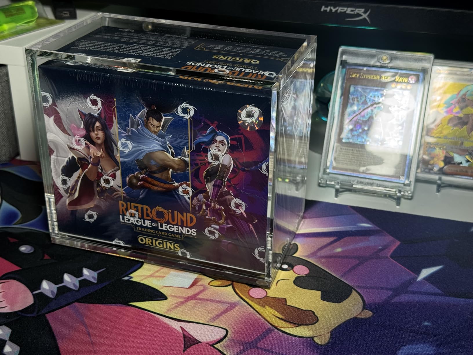 PKMN Booster Box Acrylic Case Protector, 5mm, Magnetic Lid, UV | Fits 36-pack PKMN booster boxes up to 4.8 in, not Enhanced/Bundle/ETB/Japanese; stackable clear display, easy top loading customer photo 2
