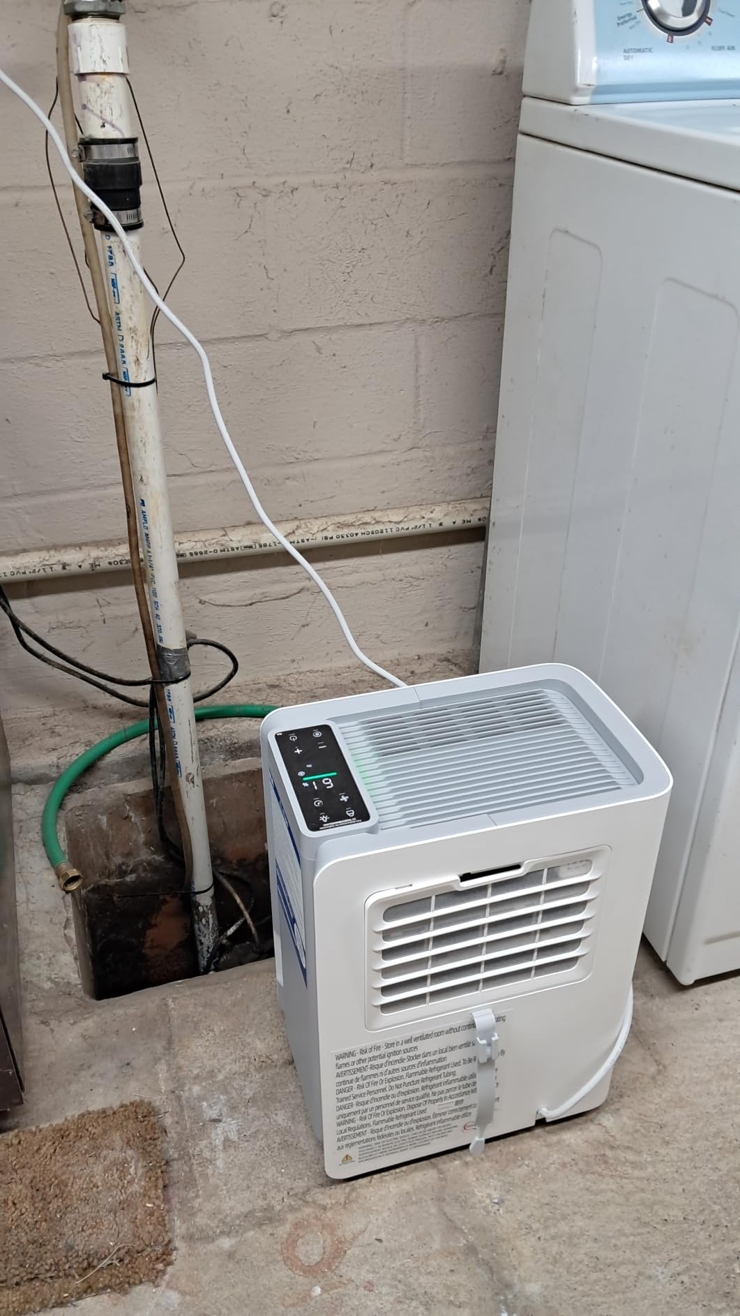 AEOCKY 50 Pint/Day, 3500Sq.Ft Compressor Dehumidifier with Drain Hose | 0.8 Gallon Water Tank Capacity, for Basement, Home, Bedroom, Bathroom, RV, Garage, Intelligent Humidistat, Quiet customer photo 1
