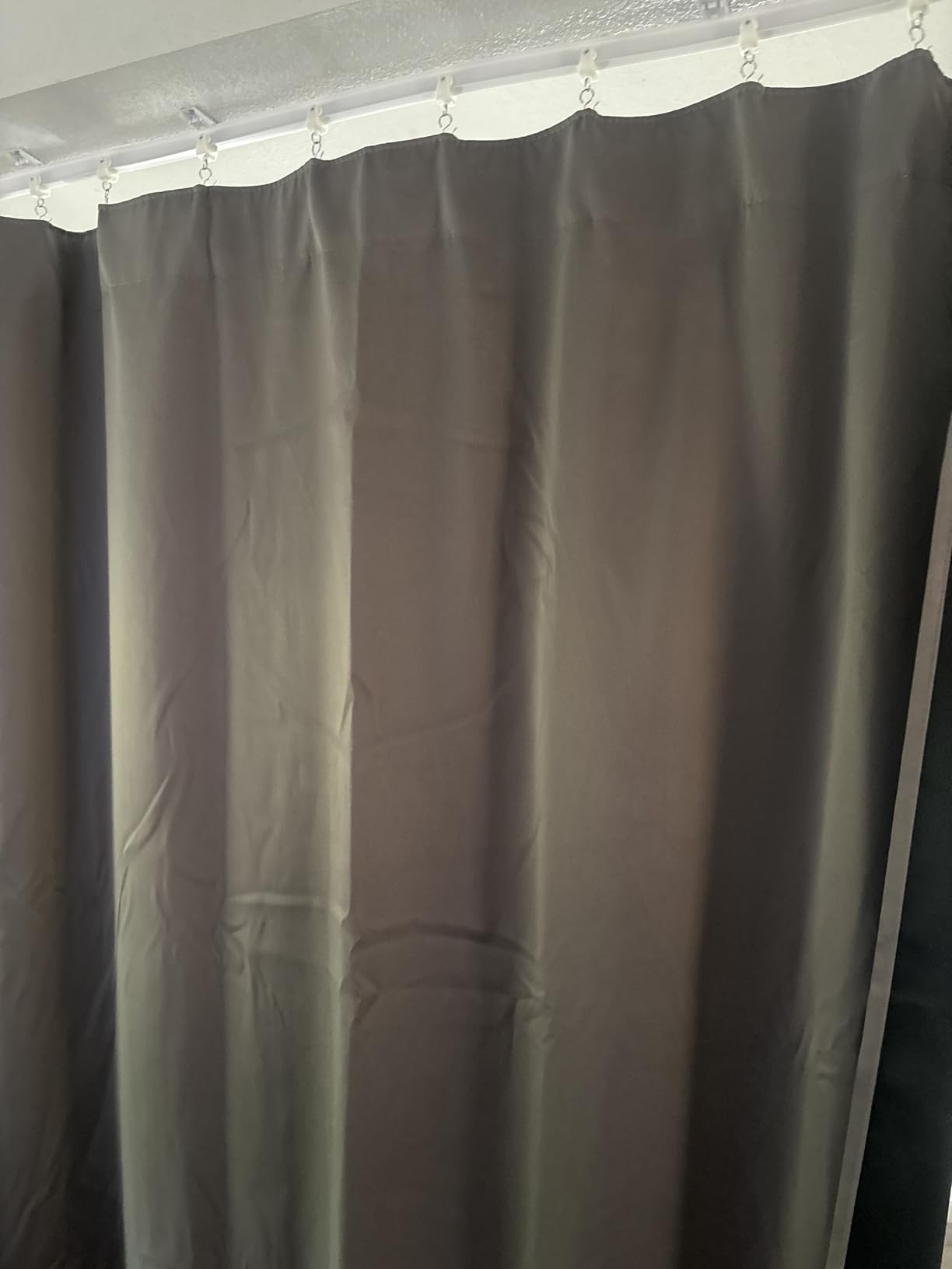 RYB HOME Total Blackout Curtain for Bedroom/Office/Theater, 180 inches Wide Drape for Living Room Big Window, 96 inches Long Sliding Door Curtain, Room Partition Divider, Black, 1 Panel customer photo 1