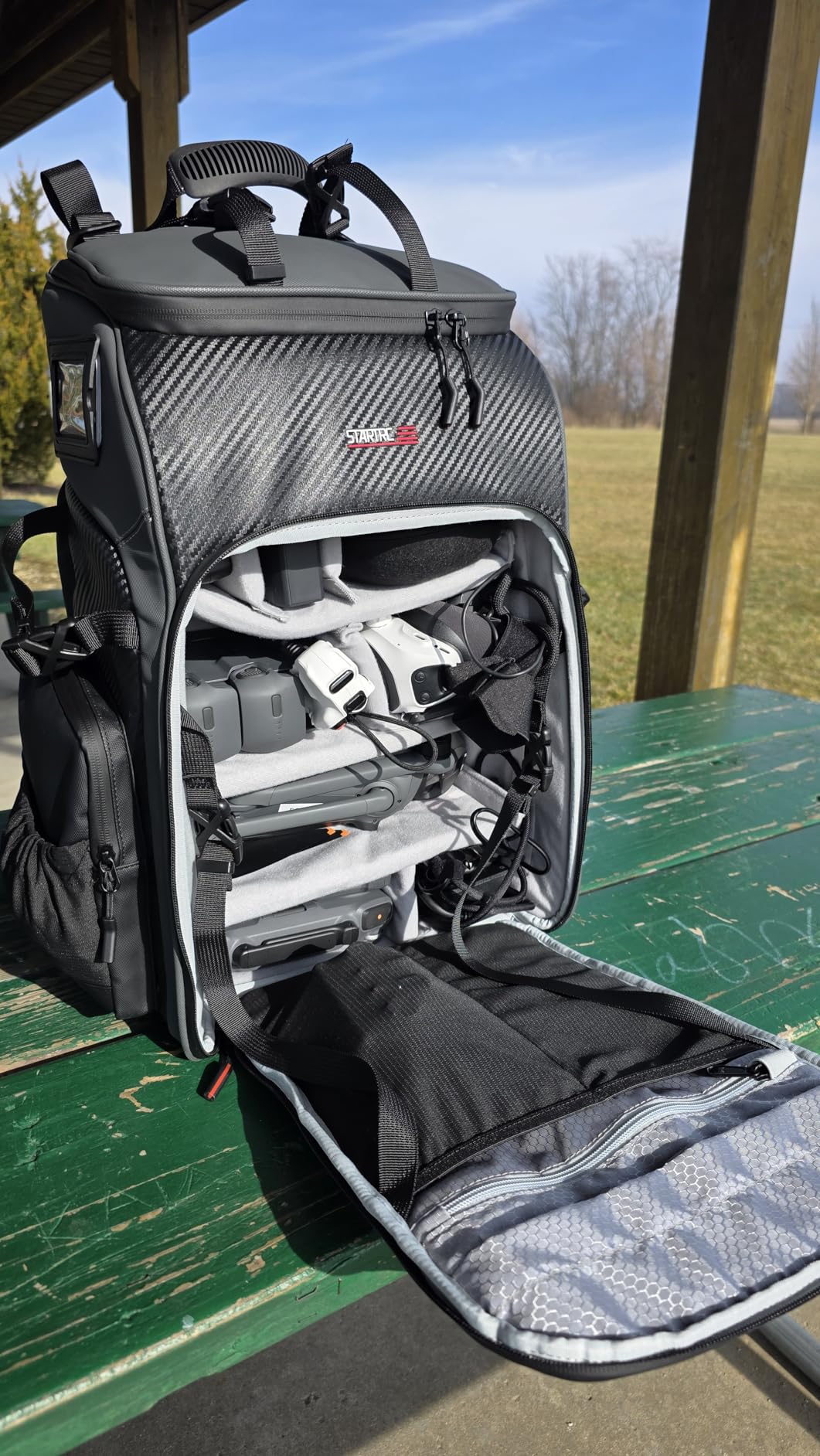 FPV Drone Backpack - 40L Ultimate All-in-One Professional Travel Camera Case for FPV Racing Quadcopter/DJI Drone/Tripod/15.6