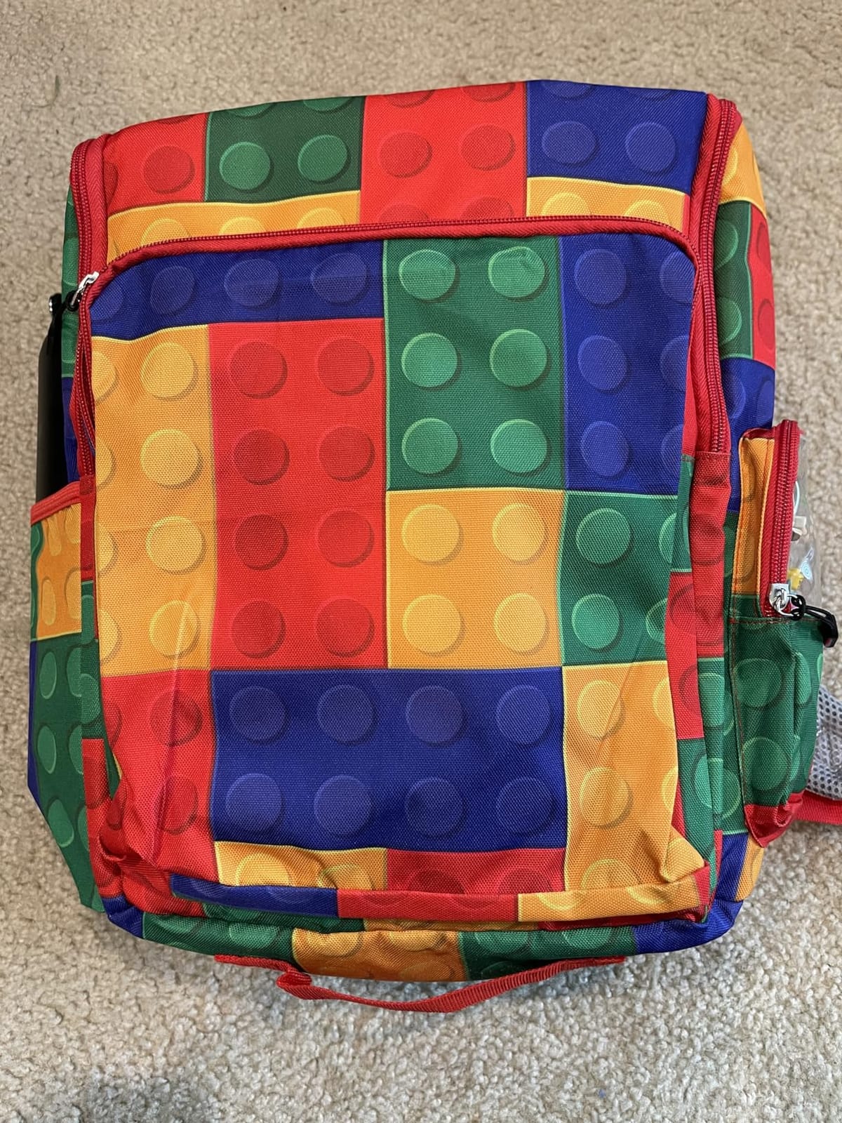 BrickPack LEGO Storage Backpack with Play Mat and Minifigure Display | 60 inch play mat, built in minifigure display, spacious brick storage, fast cleanup, backpack for travel customer photo 1