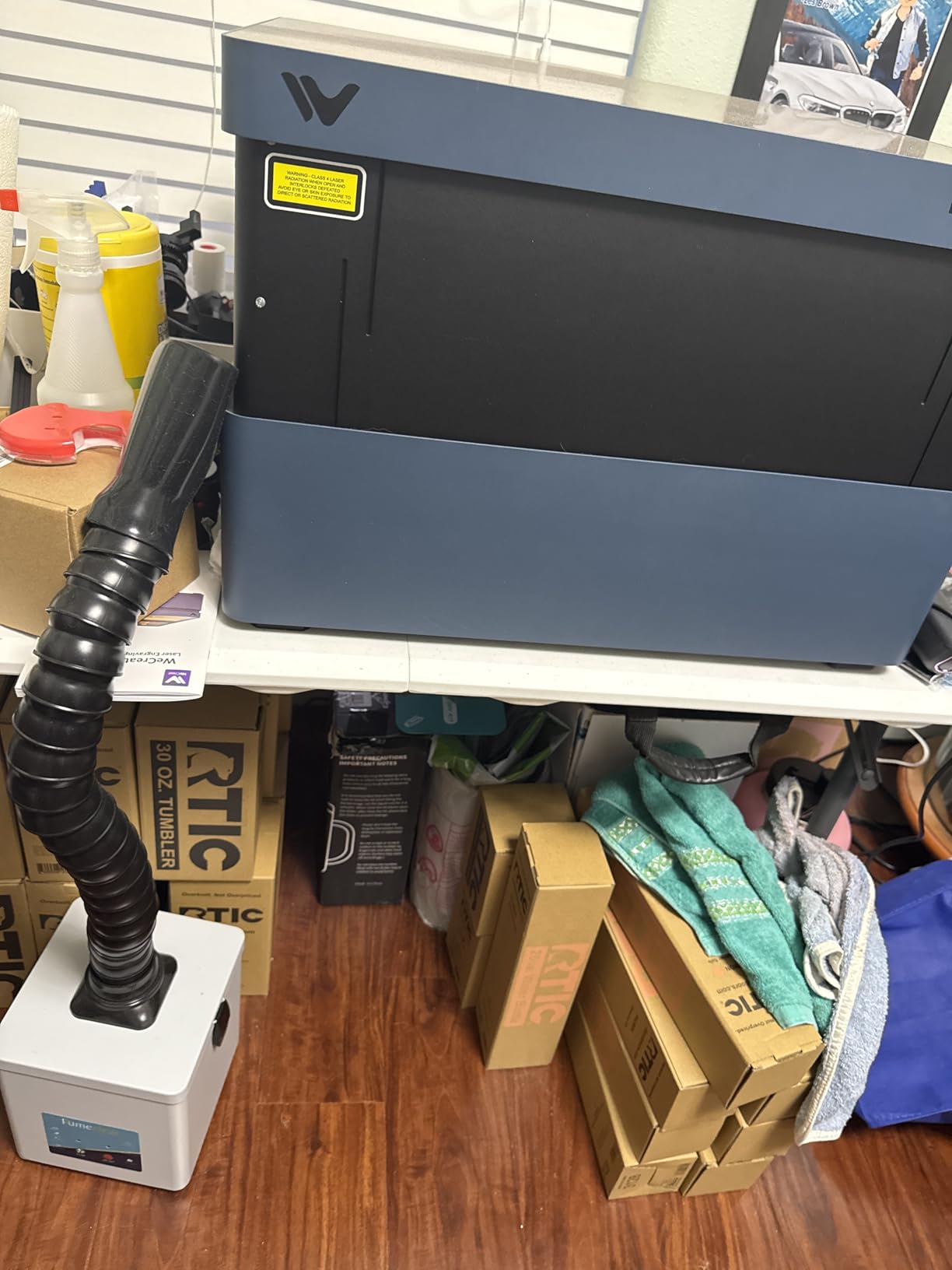 Fumeclear FC-2001S Solder Fume Extractor Portable, Activated Carbon Filter | 76-99CFM Strong Suction with H13 Grade 3-Stage Filtration, 3-Speed Control For Desktop Soldering Fume Odor Removal, 100-240V customer photo 2