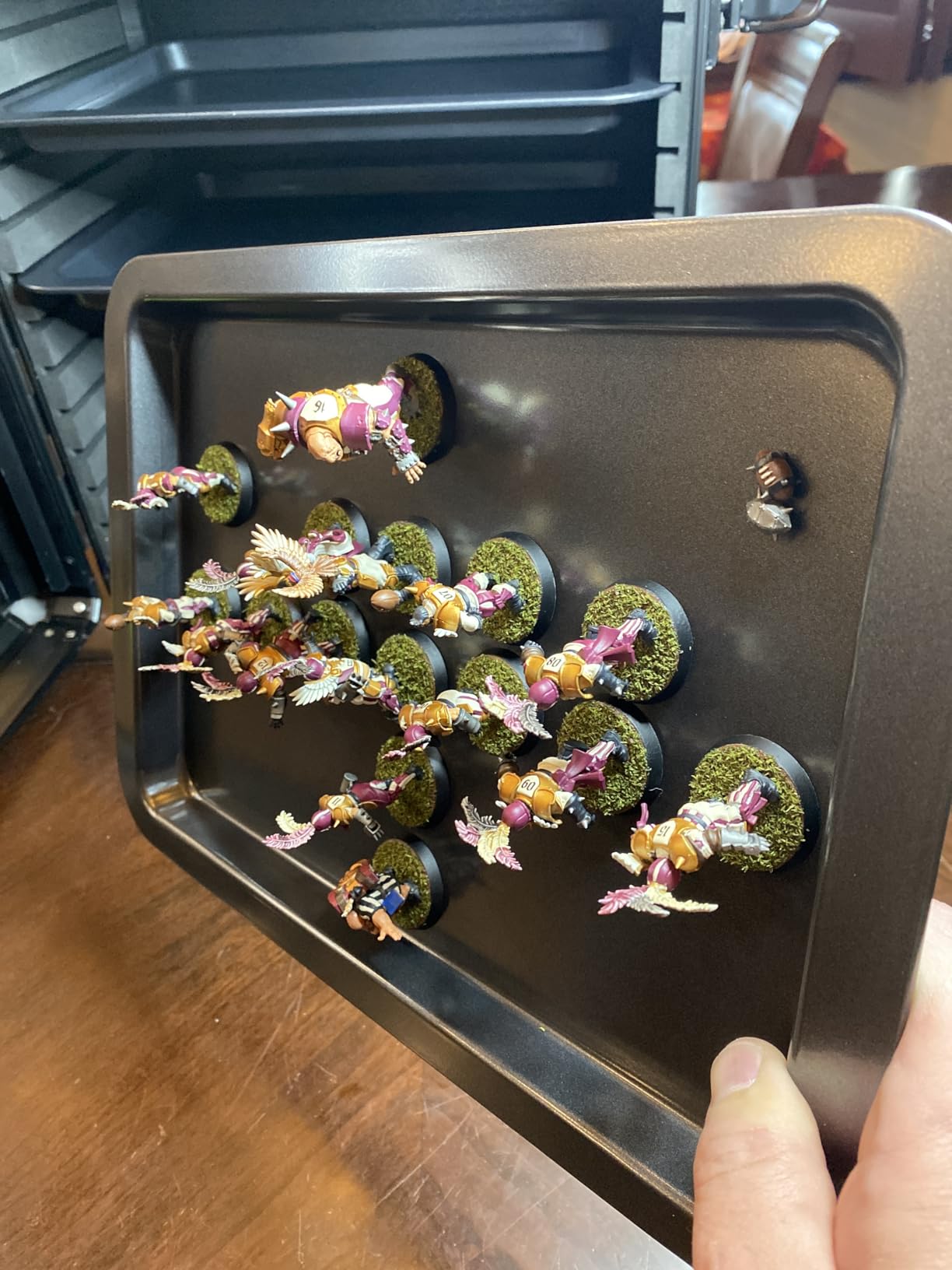 Miniature Carrying Case, Aluminum Alloy Frame & Clear Window for Display & Secure Transport Miniature Storage Case with Lock for Warhammer Miniatures, Figures and Collectibles (Medium) customer photo 1