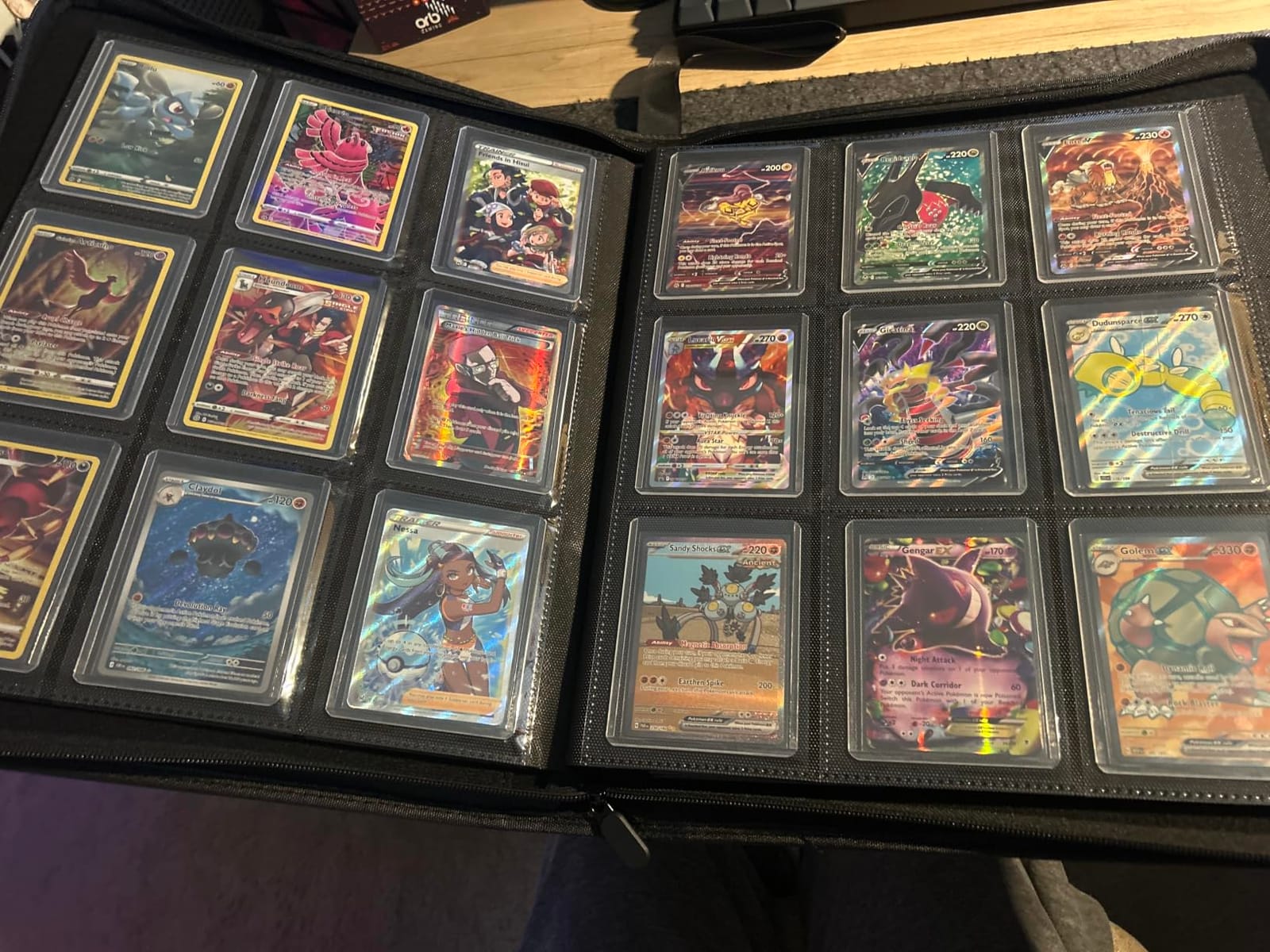 Foluck 9 Pocket Top Loader Binder Trading Card Binder Holds 252 Toploaders | 200Pcs Top Loaders & Card Sleeves Included, Comprehensive Protection, for Pokemon, TCG, MTG, Sports Cards customer photo 1