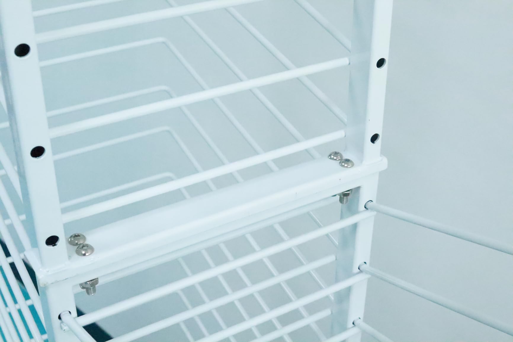 Mouuy 50-Shelf Paint Drying Rack for Cabinets & Doors | Heavy-Duty Cabinet Door Drying Rack, 25lbs/Shelf with 4 Locking Casters customer photo 2