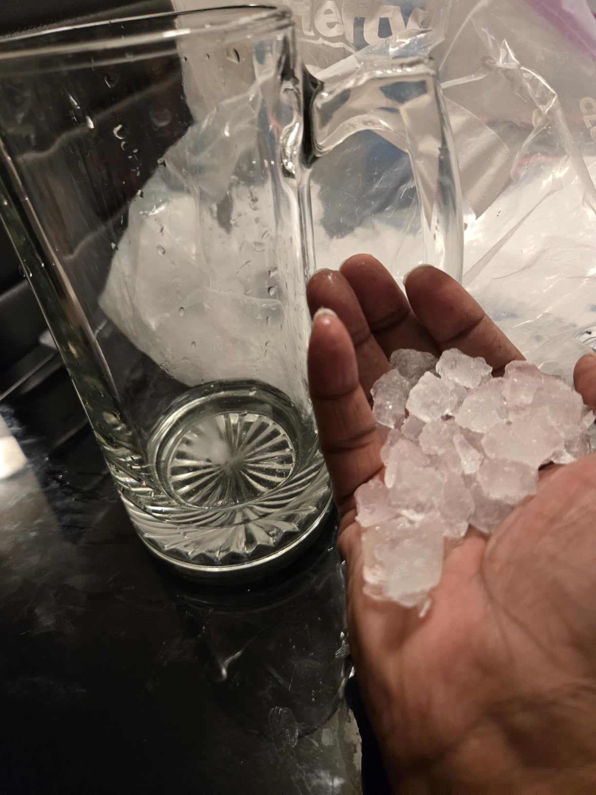 EUHOMY Nugget Ice Maker Countertop, Ready in 7 Mins, 35Lbs/24H Pebble Ice Maker Machine, Self-Cleaning Countertop Sonic Ice Makers with Ice Scoop&Basket, Pellet Ice Maker for Home, Stainless Steel customer photo 2
