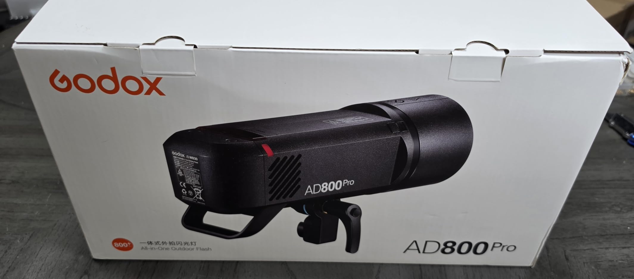Godox AD800 Pro AD800Pro Outdoor Flash Strobe, Portable 800Ws 2.4G TTL, 1/8000 HSS Monolight, 0.01-1.5s Recycle, 40W LED Modeling Lamp customer photo 1
