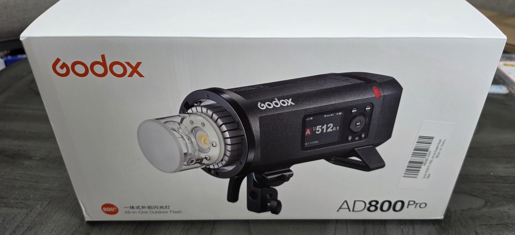 Godox AD800 Pro AD800Pro Outdoor Flash Strobe, Portable 800Ws 2.4G TTL, 1/8000 HSS Monolight, 0.01-1.5s Recycle, 40W LED Modeling Lamp customer photo 2