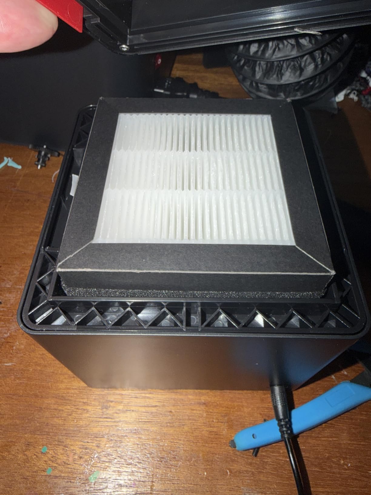 3D Printer Filter System for Bambu Lab P1S/X1C with HEPA H13 Carbon Filter | Works with Enclosed Printers, Triple-Layer Filtration to Reduce Odors, VOCs and Ultrafine Particles for ABS/ASA/PLA/PETG customer photo 2