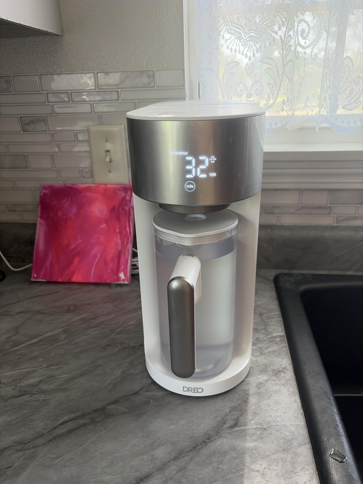 DREO Reverse Osmosis Water Filter System Countertop, RO Water Filter 112 3L customer photo 1