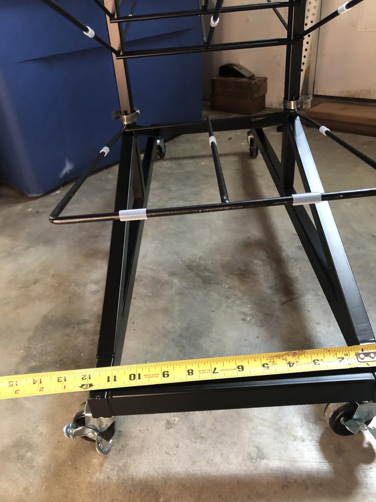 20-Tier Paint Drying Rack for Cabinet Doors and Wood Panels | Heavy-duty steel rack with locking wheels customer photo 2