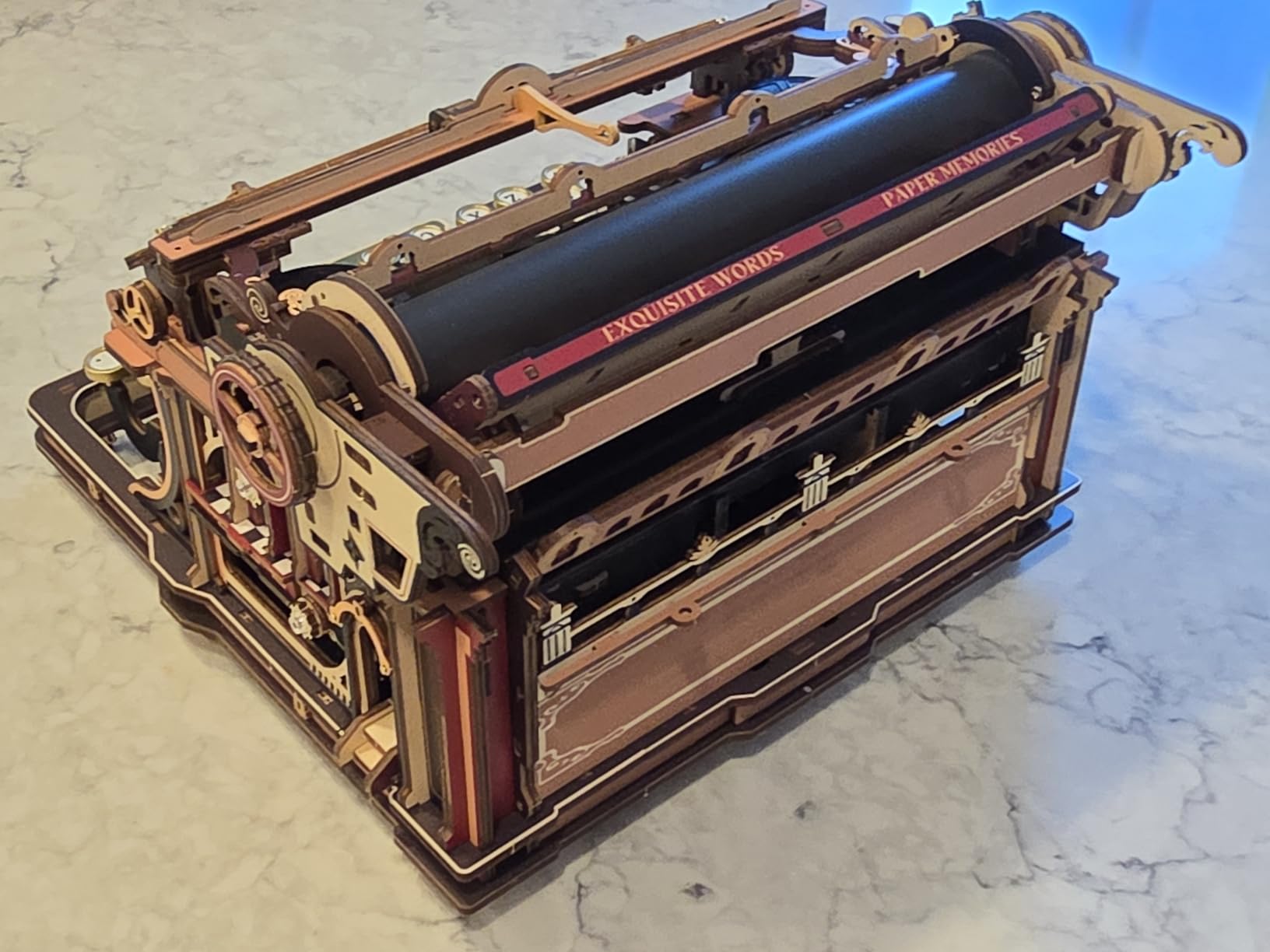 ROKR 3D Wooden Puzzles for Adults, Challenging 12-Hour Immersive Mechanical Typewriter Model Kit to Build, Gifts for Men Women customer photo 1