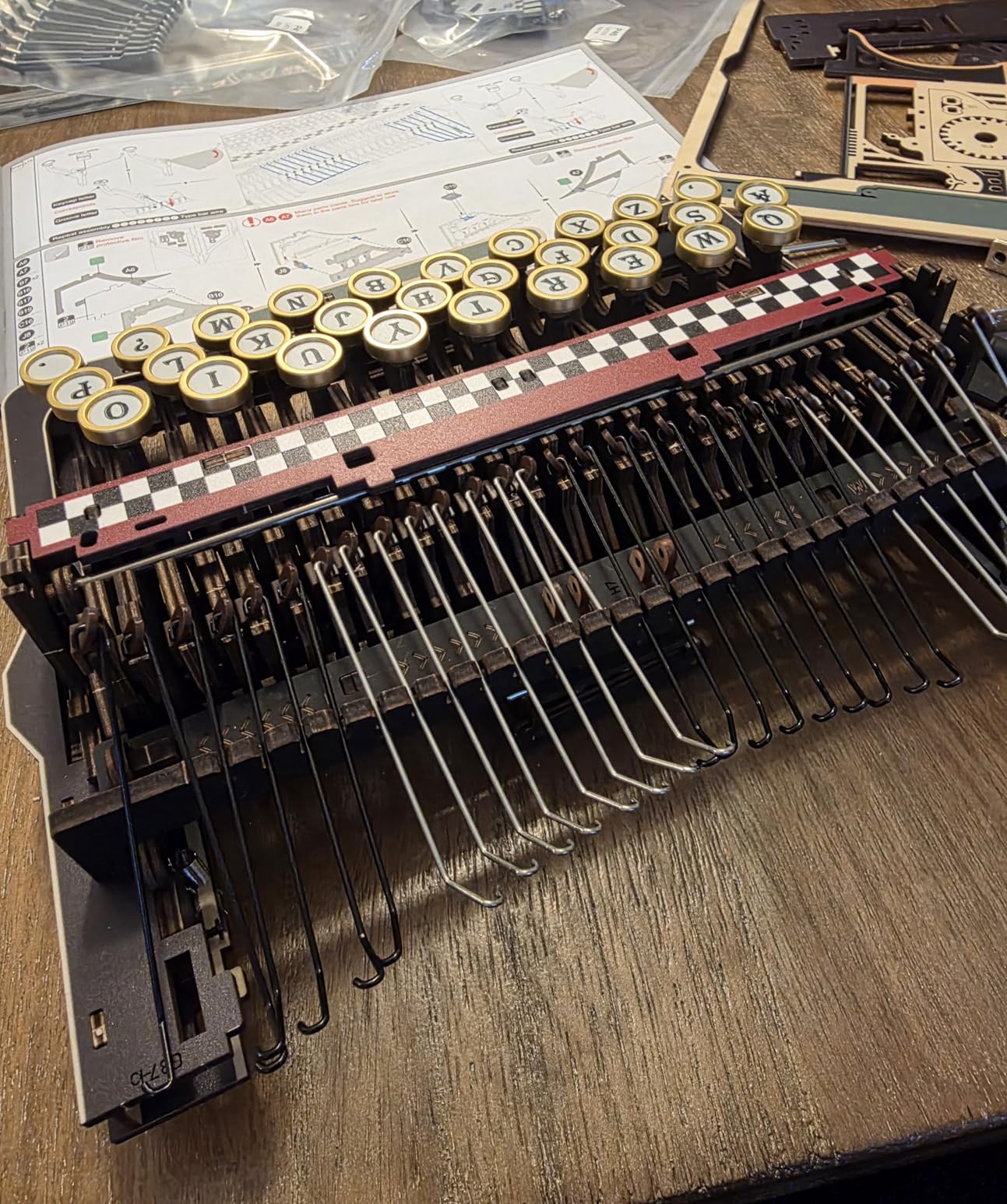 ROKR 3D Wooden Puzzles for Adults, Challenging 12-Hour Immersive Mechanical Typewriter Model Kit to Build, Gifts for Men Women customer photo 2