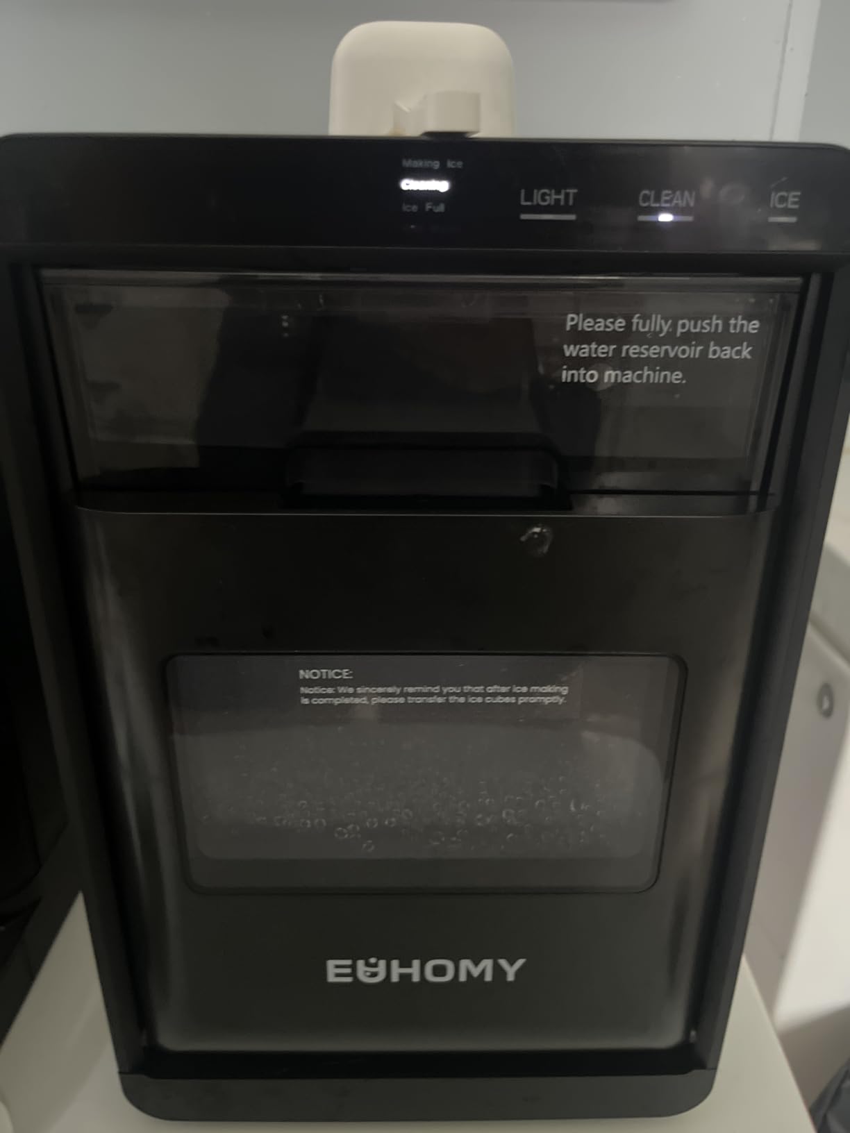 EUHOMY Nugget Ice Maker Countertop, 44Lbs/24H Sonic Ice Maker Machine, Self-Cleaning Pellet Ice Makers with Ice Scoop&Basket, Countertop Pebble Ice Maker for Home/Kitchen/Office customer photo 2