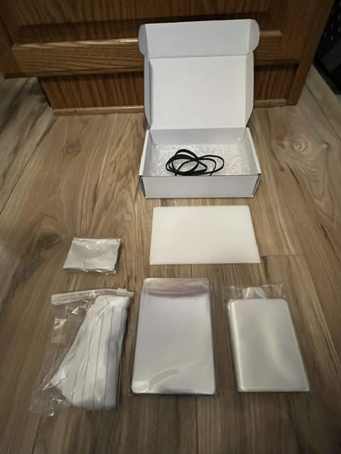 Card Grading Submission Kit for PSA, BGS, SGC, CGC with Foam Shipping Box | Includes 25 Semi-Rigid Holders, 100 Card Sleeves, 2 Waterproof Plates, Bubble Wrap, Anti-Static Gloves & Microfiber Cloth customer photo 2