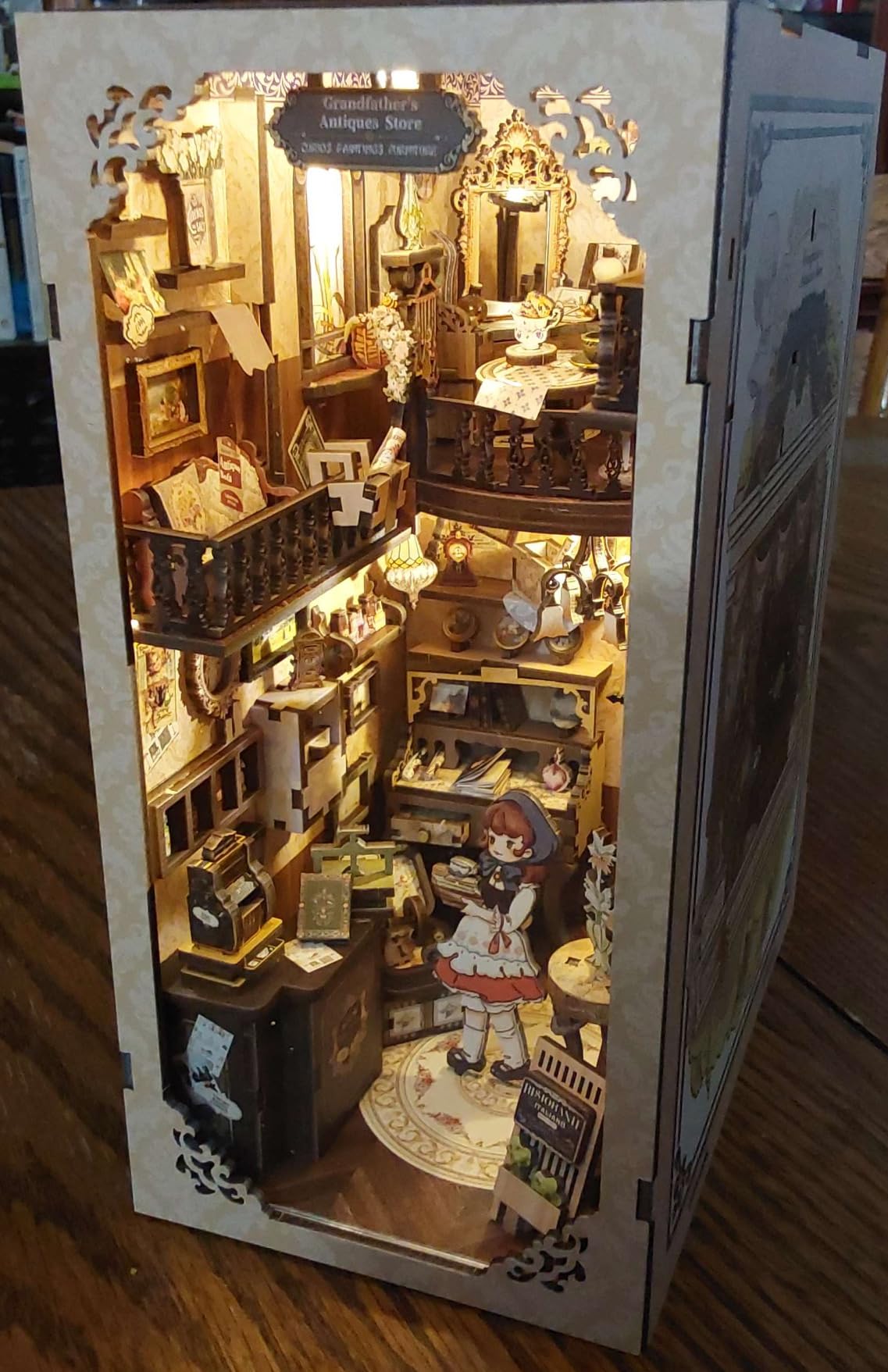 DIY Miniature House Kit - Japanese 3D Wooden Puzzles | Beginner Dollhouse Easy No-Wire Tabletop Ornament, Creative Gift for Adults & Teens (Osaka Takoyaki) customer photo 2