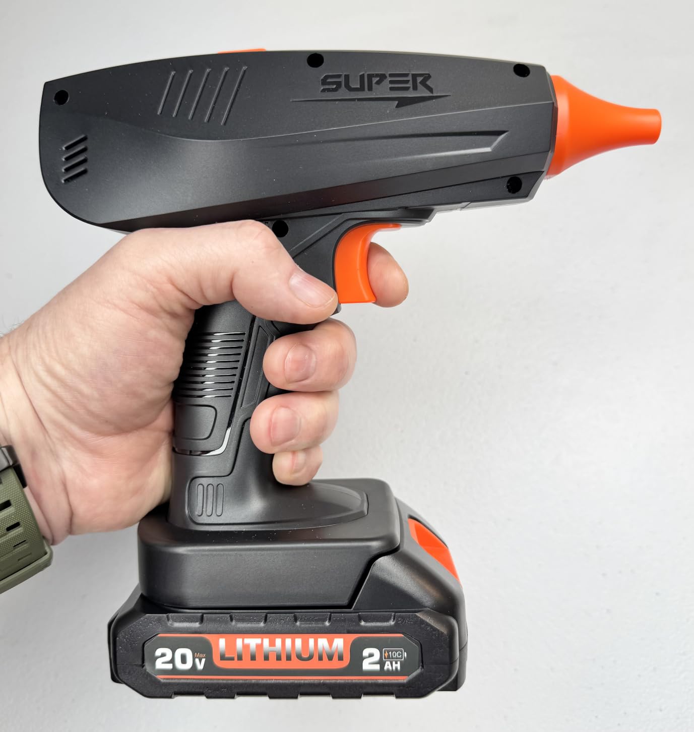 20V Cordless Electric Air Duster, Rechargeable Handheld Air Blower | 2.0Ah Battery, 120-Min Runtime, 4 Speeds, Brushless Motor, Small Compressed Air Duster for Keyboard, Computer, Car Detailing customer photo 1