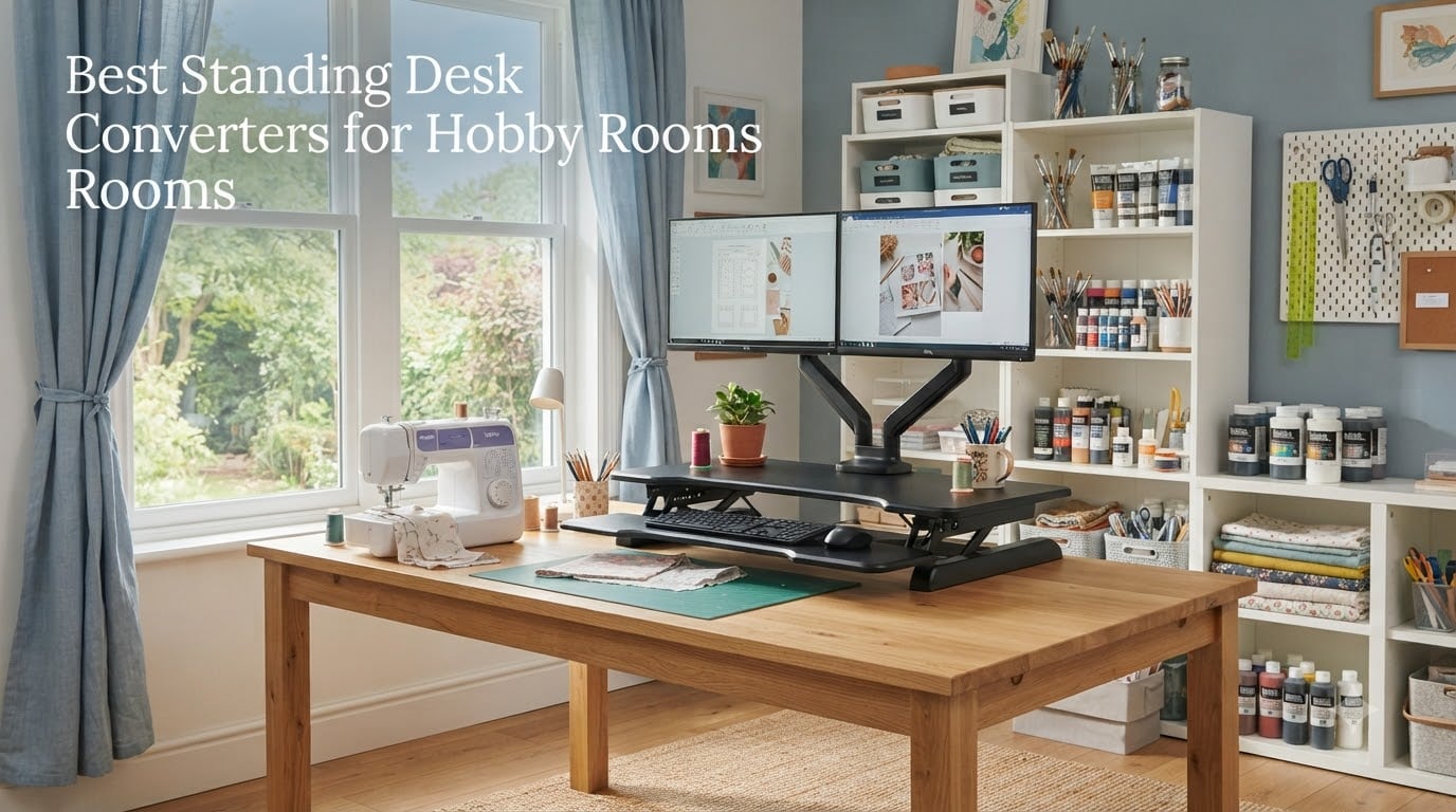 Best Standing Desk Converters for Hobby Rooms
