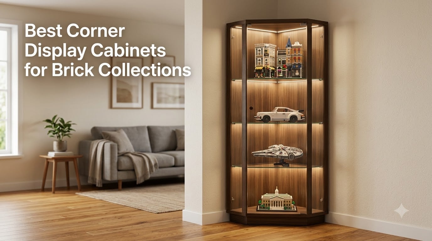Best Corner Display Cabinets for Brick Collections